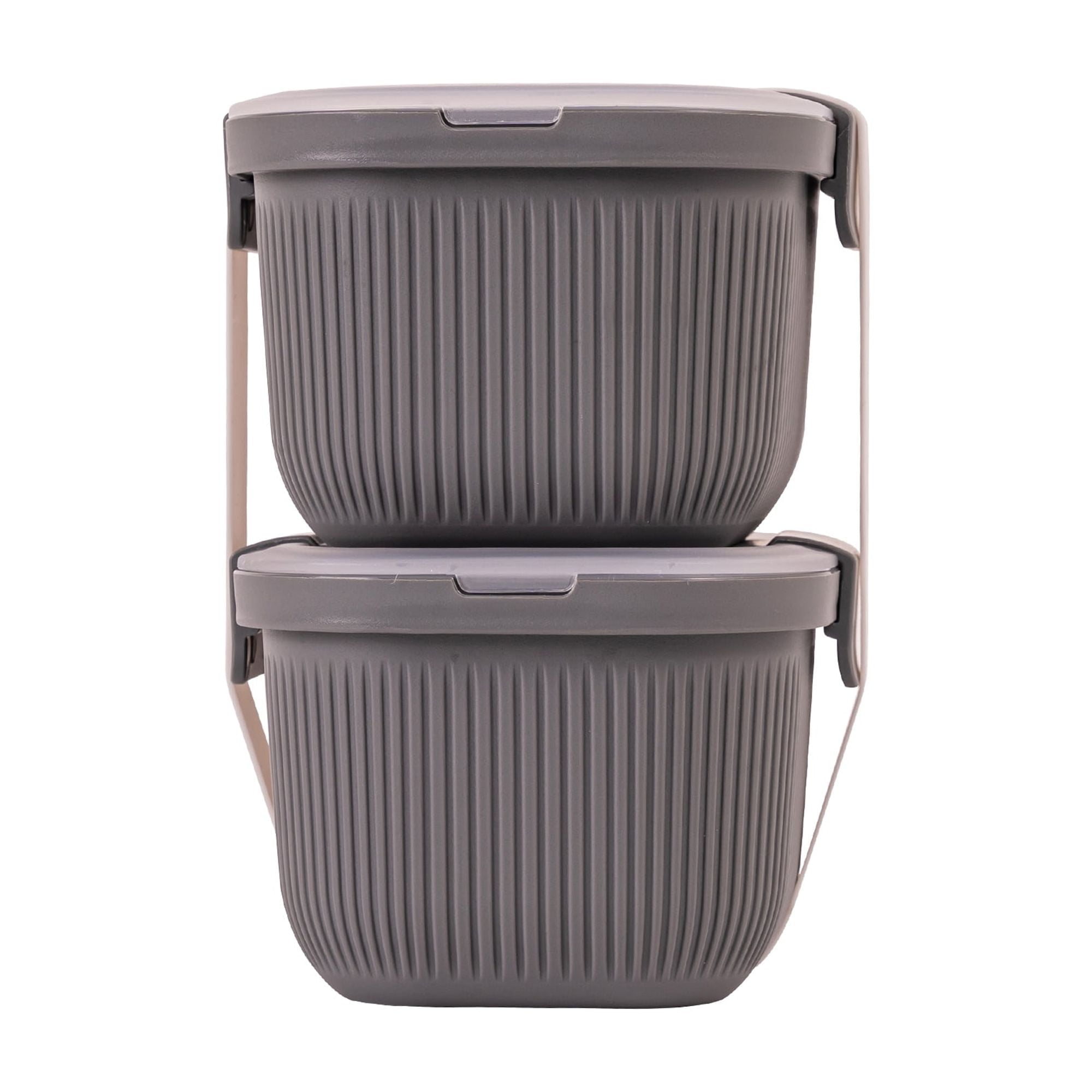 Deliciously Squishy Plastic Food Storage Bento Snack Container, Rectangle, Grey, 19oz Capacity, Made for Portable Food Storage - Deliciously Soft Cupcake Sensory Glob Detail