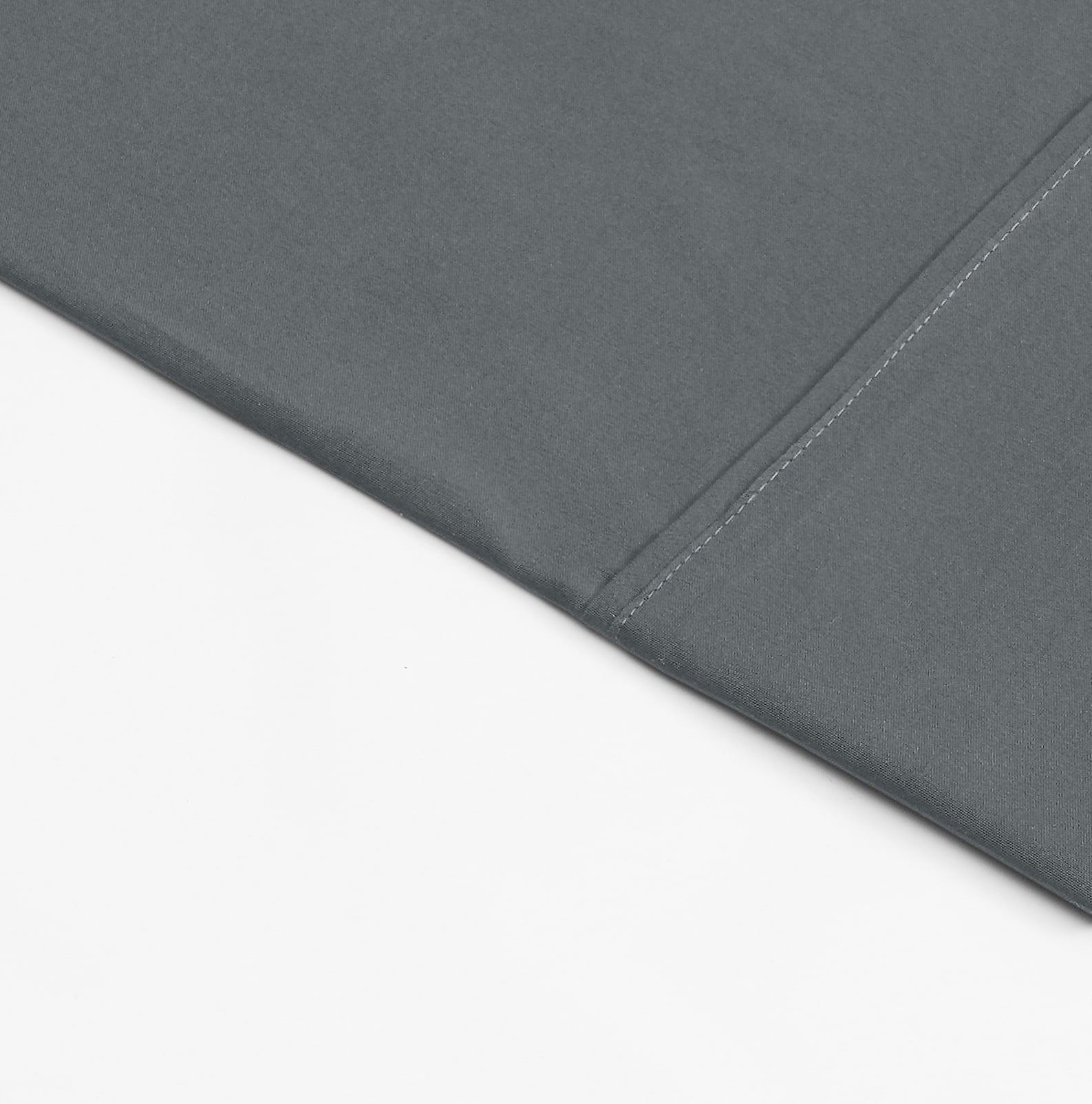 Cooling Sateen Super Soft Brushed Microfiber Bed Sheet Set, Soothing Gray, Queen, 4 Piece - Cooling Hotel Quality Bedding Sheets and Pillowcases Detail