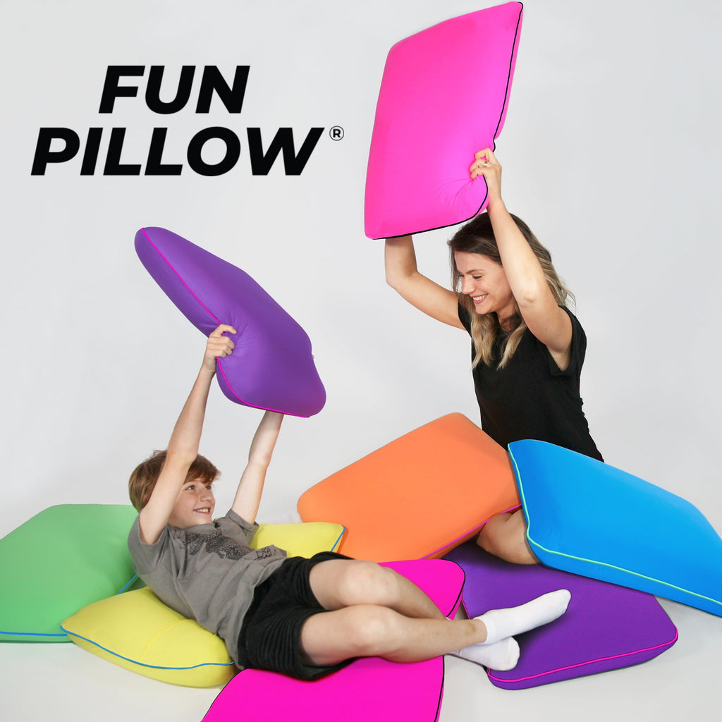 Decorative Plump Memory Foam Fun Pillow with Cool-to-the-Touch Cover, Standard/Queen, Cosmic Blue, 2 Pack - Decorative Throw Pillow Cushion for Sofa & Bed Detail