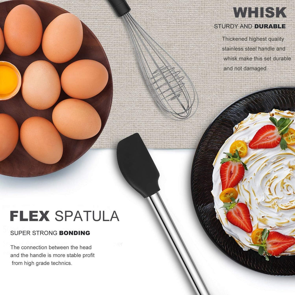 Chef-Quality Kitchen Utensil Set-Silicone Cooking Utensils-33 Kitchen Gadgets & Spoons for Nonstick Cookware-Silicone and Stainles... - Professional Kitchen Tool for Culinary Enthusiasts Detail