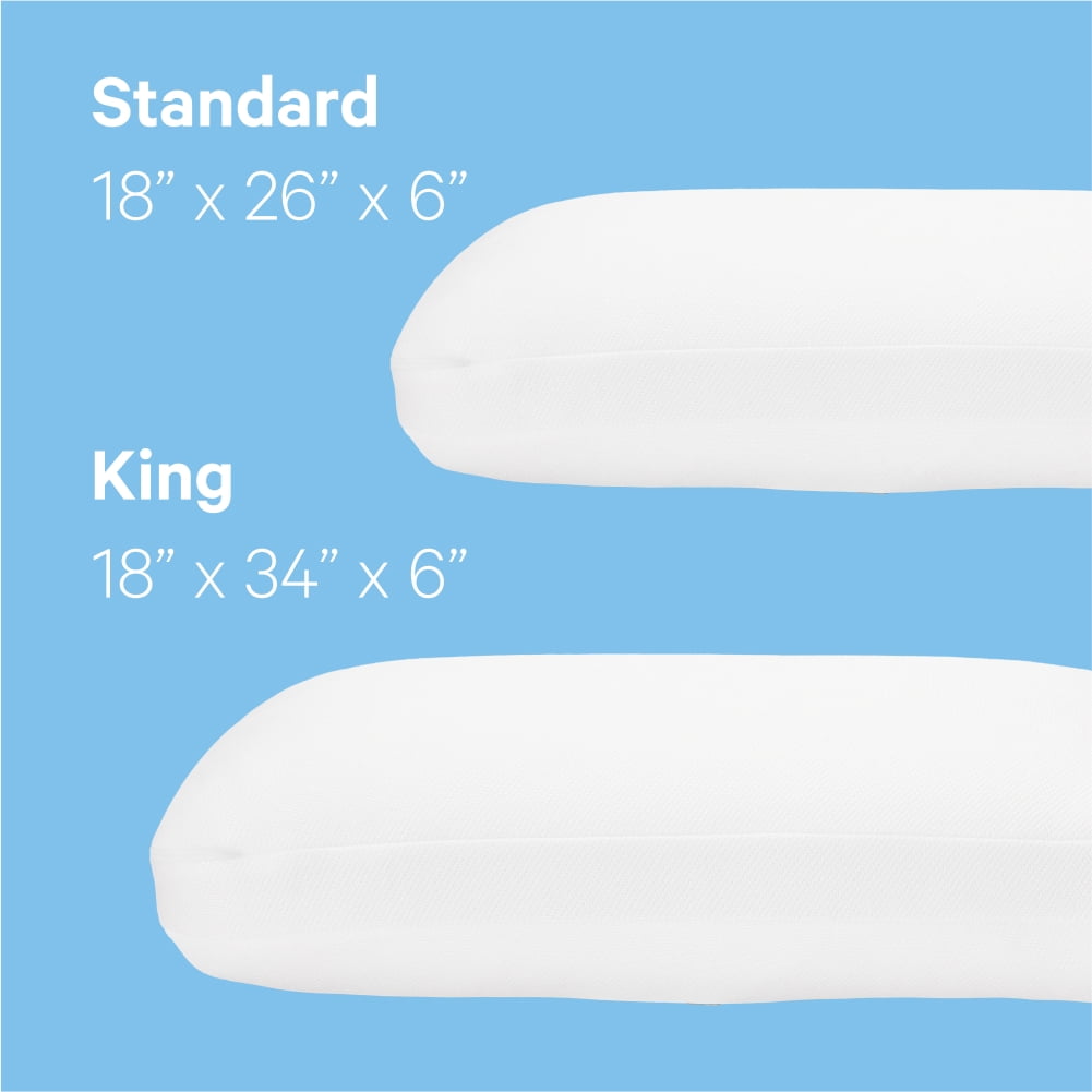 Decorative Plump Essential Cooling Foam Pillow, Standard - Decorative Throw Pillow Cushion for Sofa & Bed Detail