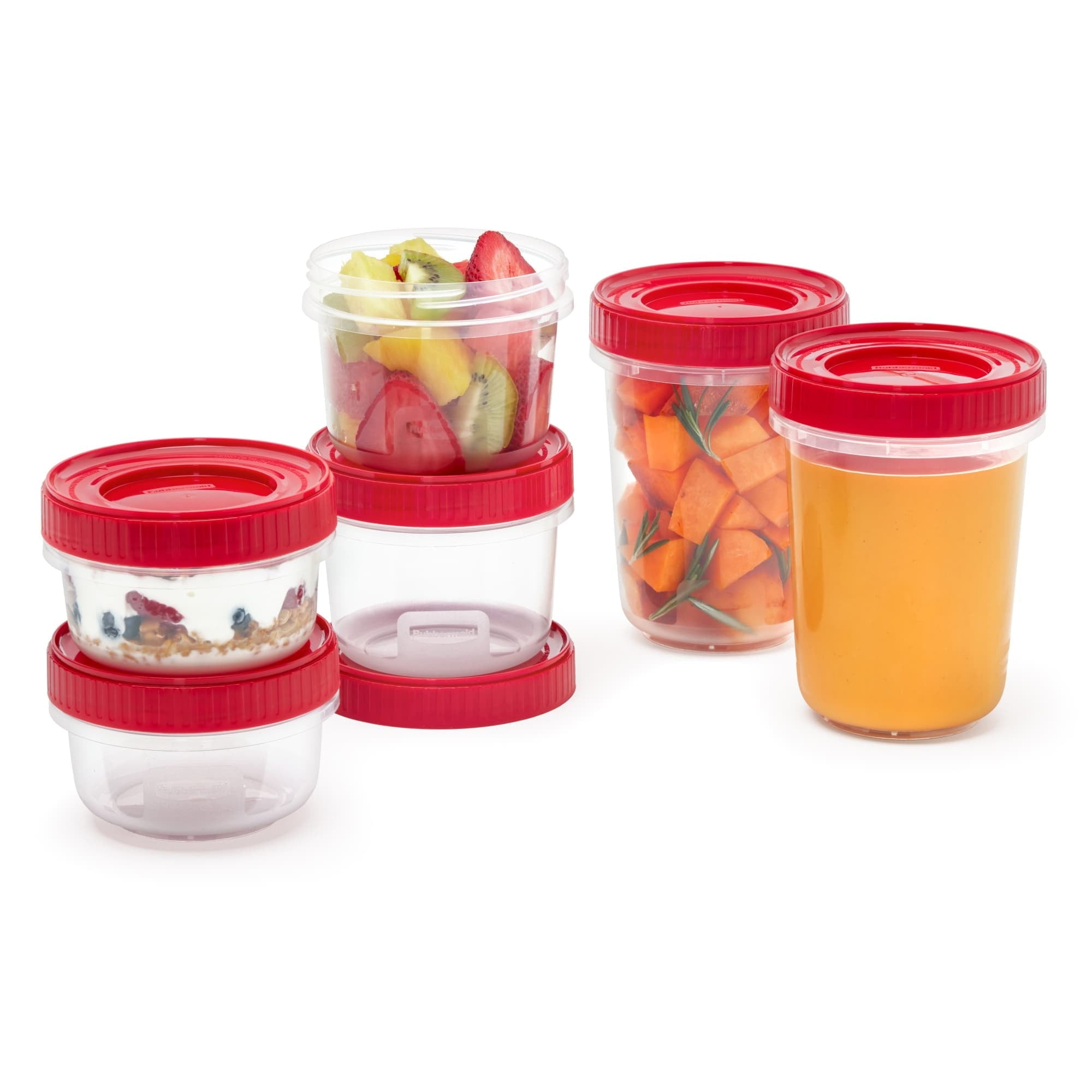Deliciously Squishy 12 Piece Food Storage Set, Red - Fun Food Fidget Cookie Squishable Toy Detail
