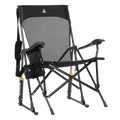Premium All-Weather BreezeRocker - Choice 504 - Freestyle Rocker Portable Outdoor Folding Chair - Black