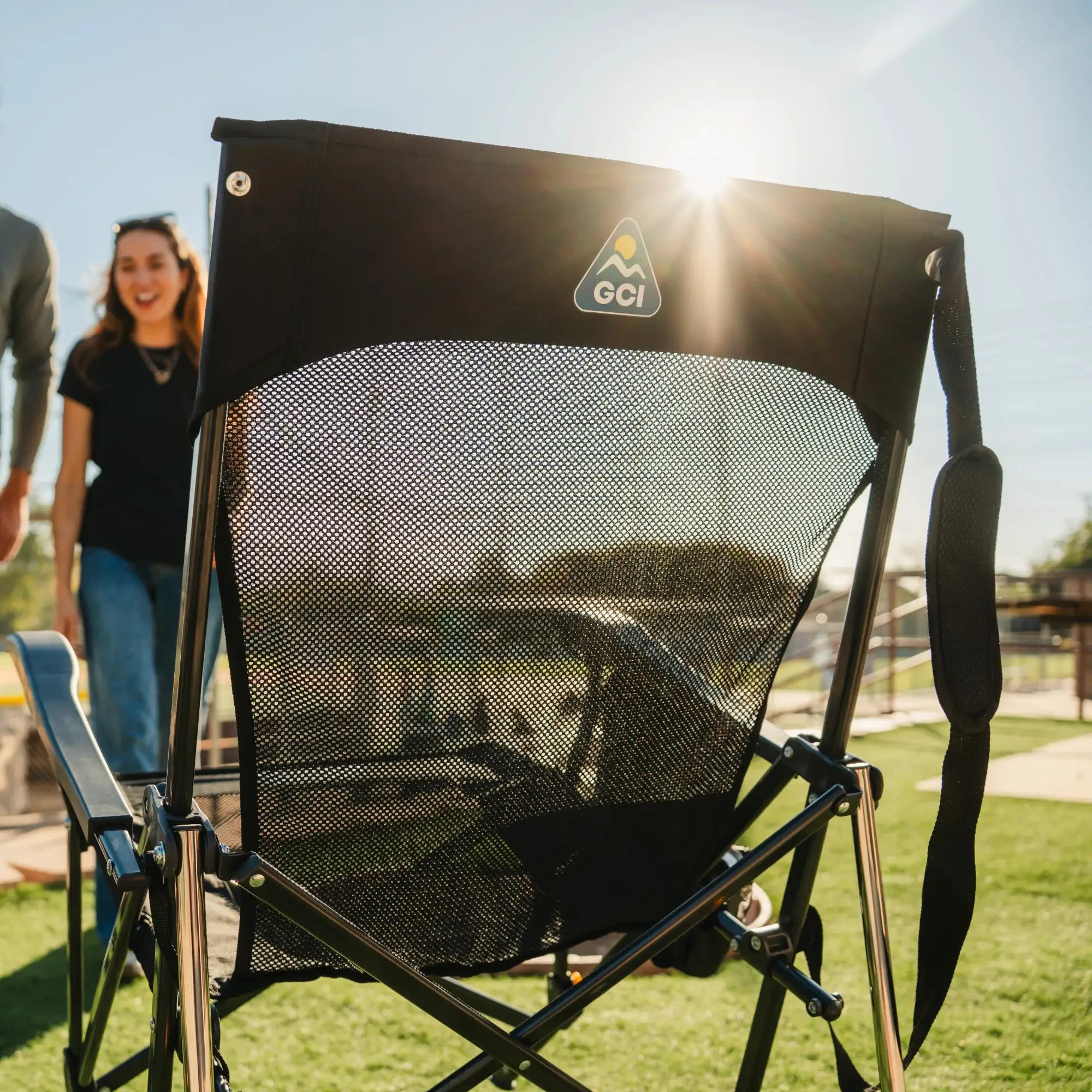 Premium All-Weather BreezeRocker - Choice 504 - Freestyle Rocker Portable Outdoor Folding Chair Detail