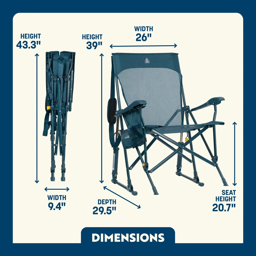 Premium All-Weather BreezeRocker - Choice 504 - Freestyle Rocker Portable Outdoor Folding Chair Detail
