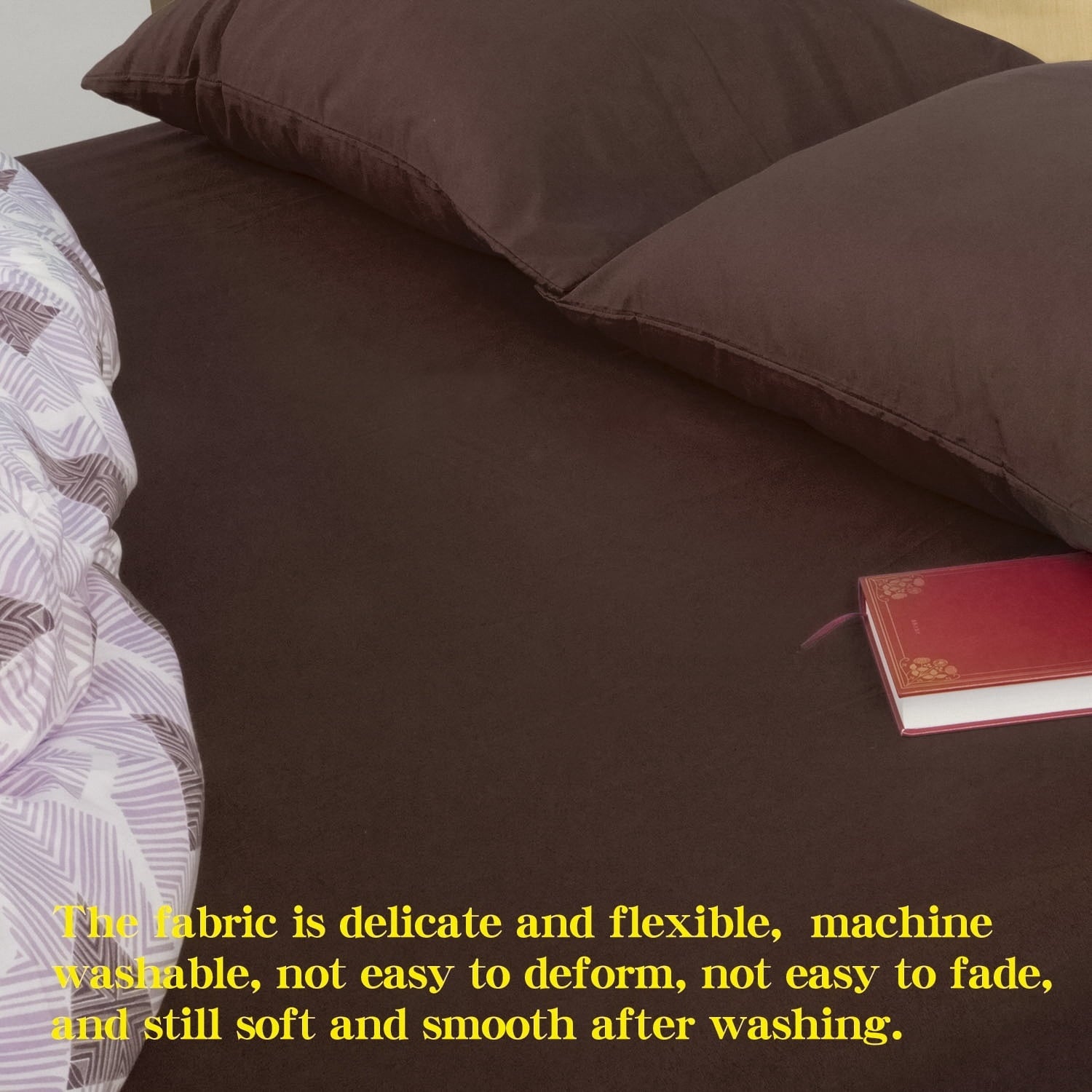Cooling Sateen Premium 1800 Series Microfiber Queen Fitted Sheet with Deep Pocket, Ultra Soft and Breathable Fitted Bed Sheet, 60x80... - Cooling Hotel Quality Bedding Sheets and Pillowcases Detail