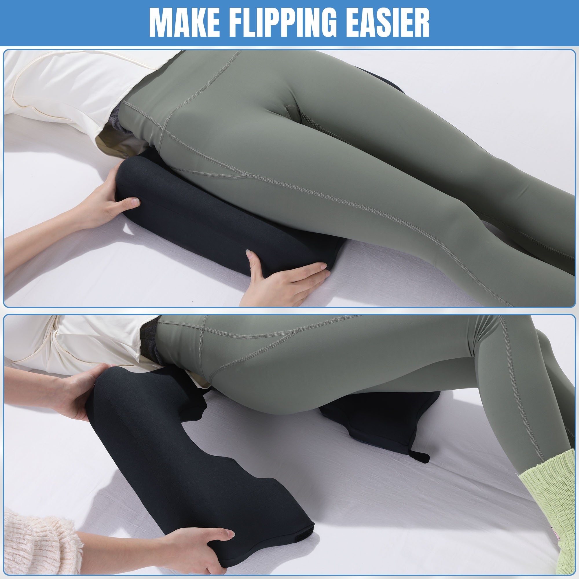 Fluffy Shredded Memory Foam Bed Sore Cushions for Butt, Bedsore Pressure Relief Pillow for Sleeping and Sitting,Cushion for Bed Sores... - Orthopedic Shredded Foam Bed Pillow Set Detail