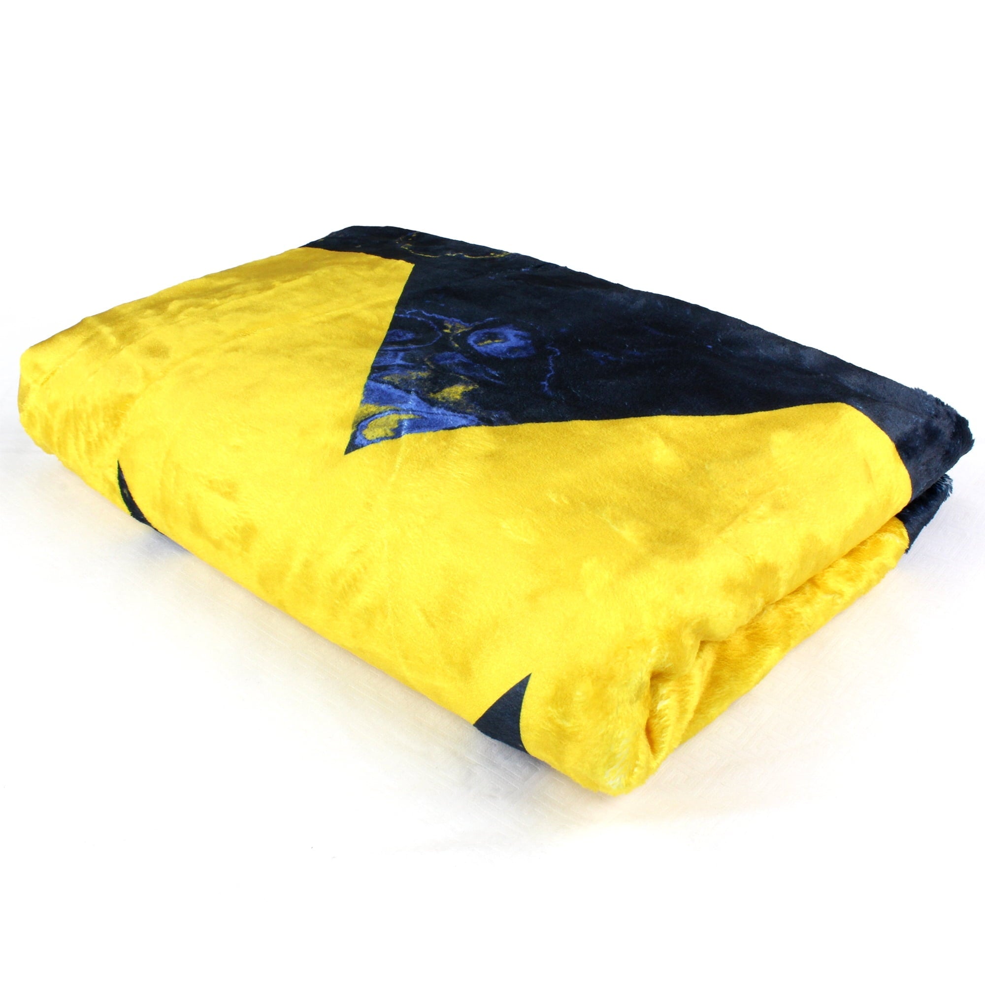 Cozy Fleece Michigan Wolverines Sublimated Soft Throw Blanket, 42" x 60" - Super Soft Reversible Sherpa Flannel Blanket Detail