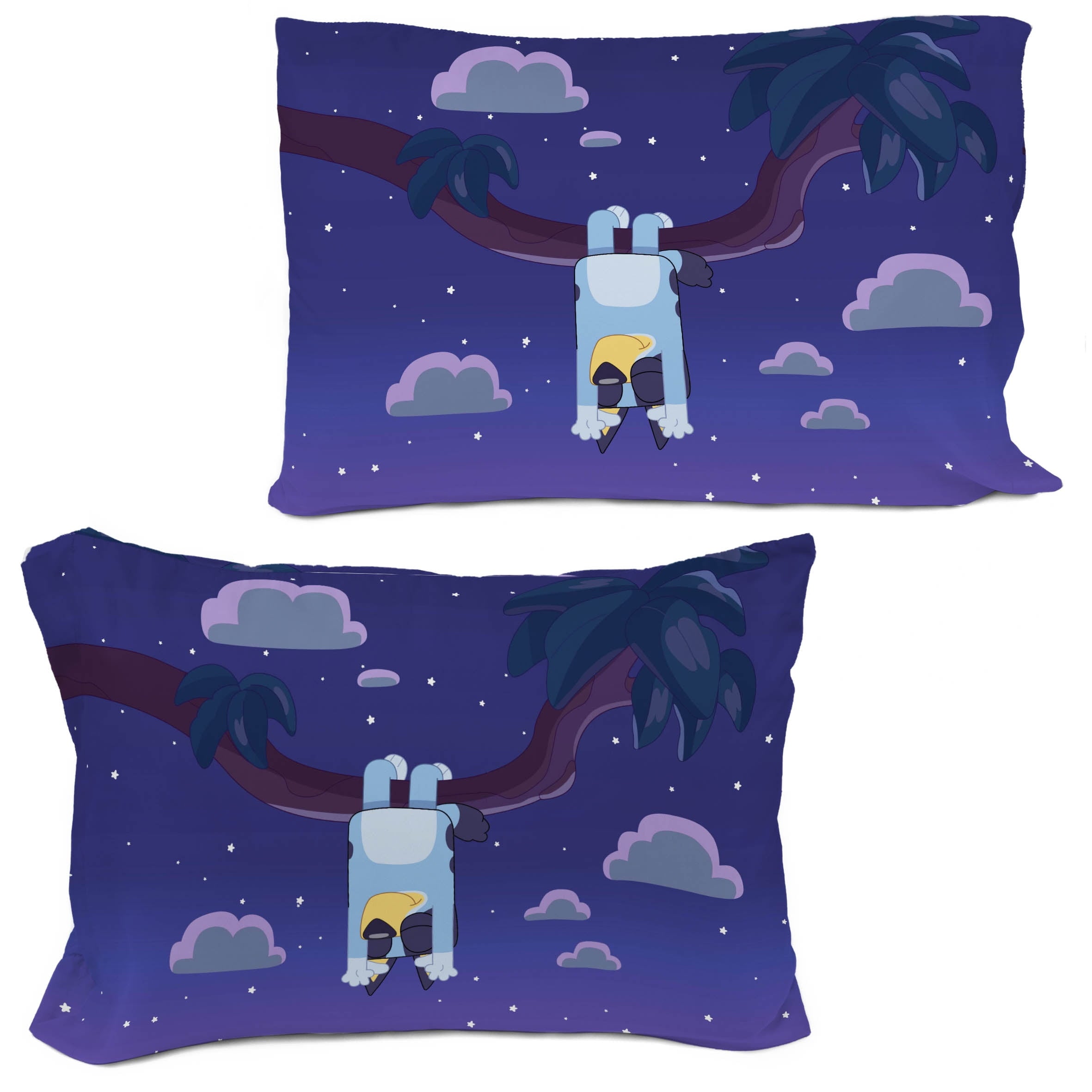 All-Season Dream Kids 2 Piece Blue Reversible Comforter and Pillowcase Bedding Set, Twin/Full - Hypoallergenic Ultra-Fluffy Quilt for Winter Detail