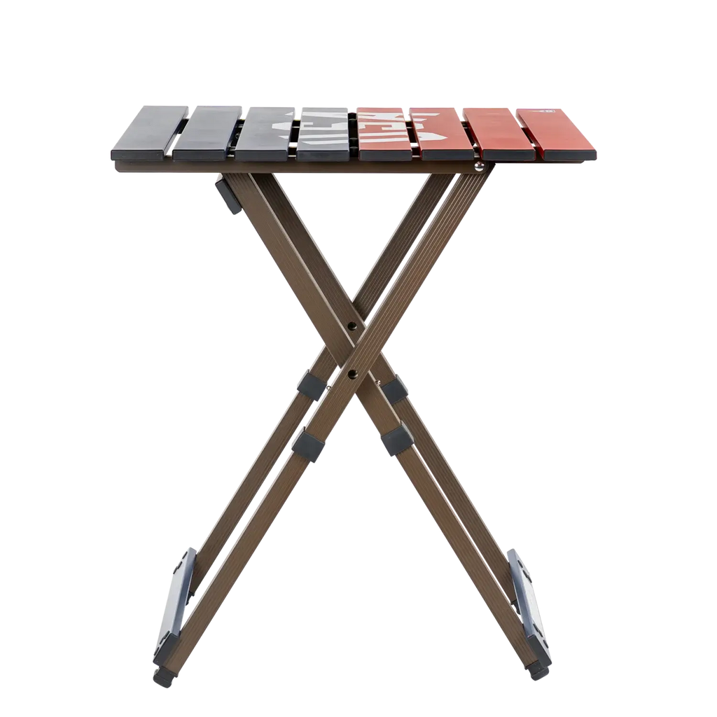 Slim-Fold Compact Camp Table 20 - USA Anniversary Deluxe - Choice 757 - Multi-Functional Heavy-Duty Grilling Table Counter Detail