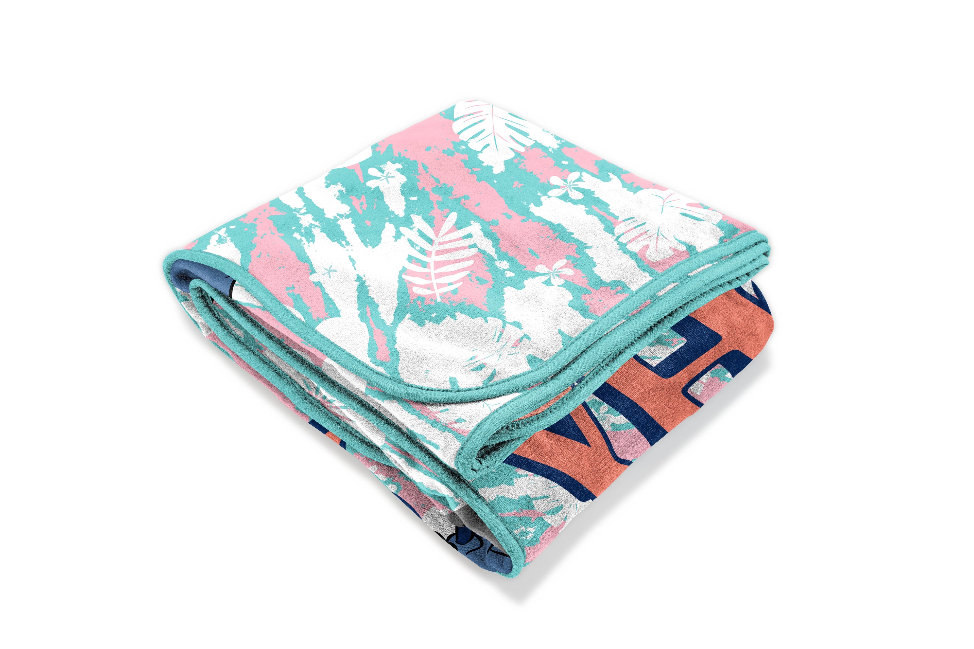 Cozy Fleece Lilo and Stitch Kids Throw Blanket, 46 x 60, Microfiber, Blue, Disney - Super Soft Reversible Sherpa Flannel Blanket - Default Title