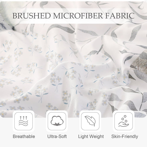 All-Season 3-Piece Patchwork King Size Comforter Set, Microfiber Bedding Down Alternative Comforter for All Seasons with 2 Pillo... - Cloud-Like Soft Lightweight Bed Comforter Detail