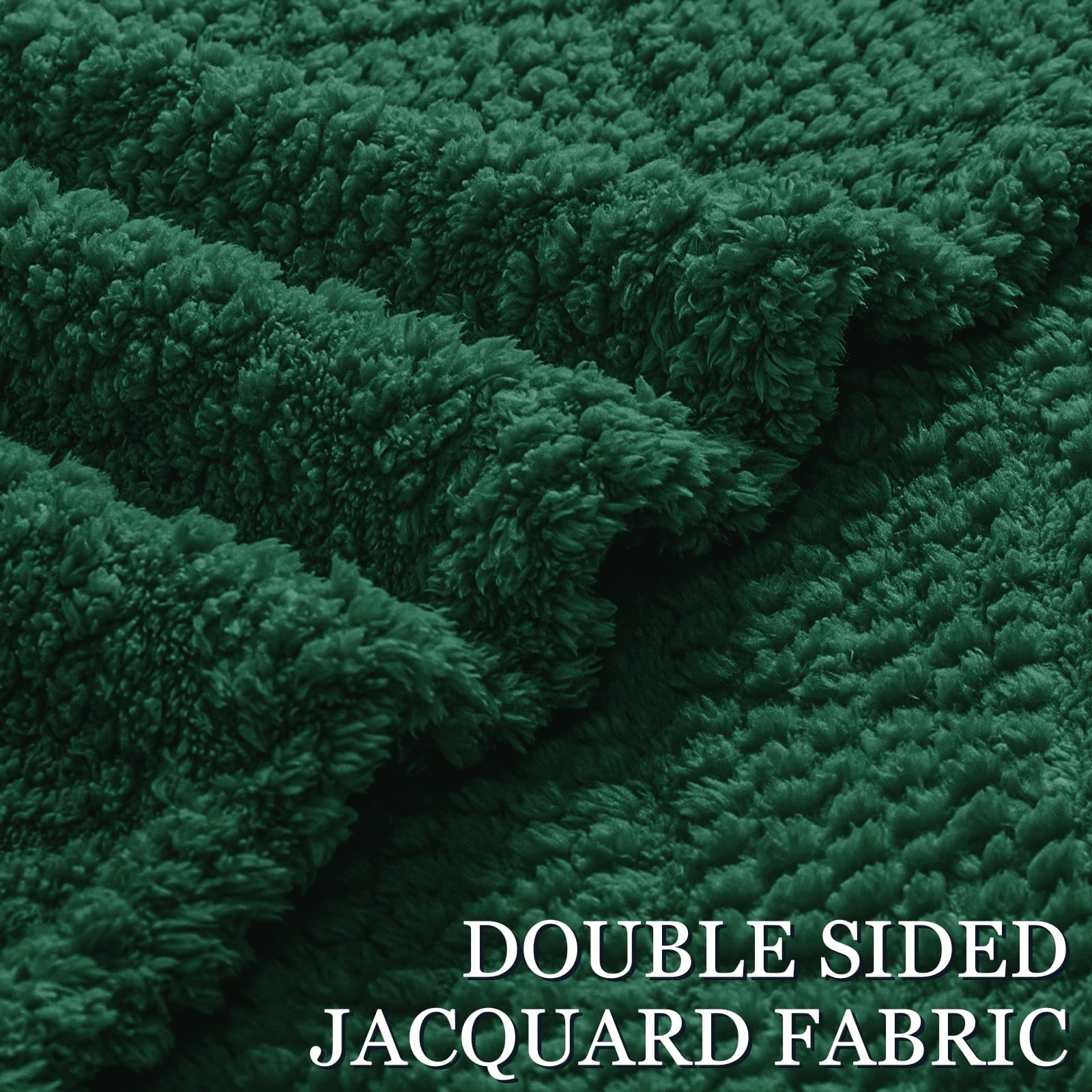 Cozy Fleece Fuzzy Fleece Throw Blanket for Couch, Bed, Soft Fluffy Jacquard Waffle Blankets for All Season, Lightweight and Warm,... - Lightweight Plush Warm Blanket for All Seasons Detail