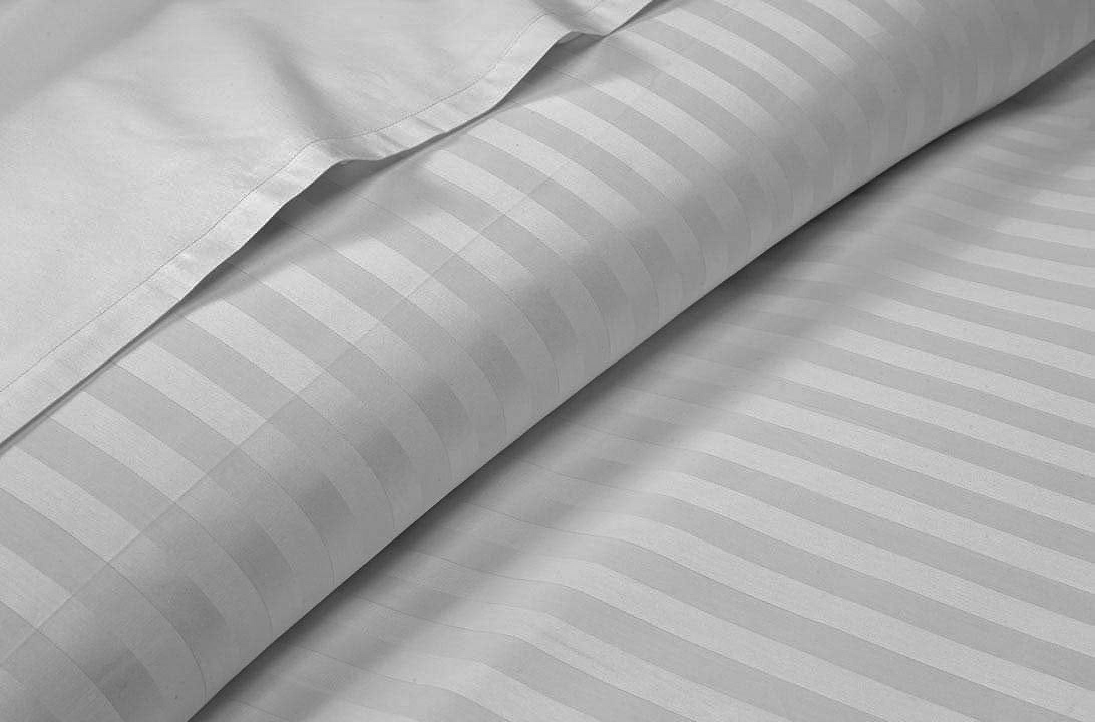 Ultra-Soft 4 Piece 100% Egyptian Cotton Bed Sheets Set - Luxury Soft & Sheets - Deep Pocket of 16" Inch - Hotel Style Silky Bedd... - Breathable Egyptian Cotton Flat & Fitted Sheets Detail