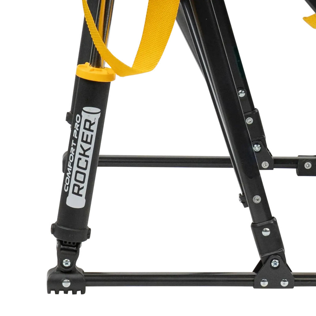 Patented Spring-Action College Comfort Pro Rocker - Iowa Hawkeyes - Choice 249 - RoadTrip Rocker Smooth Motion Camp Chair Detail