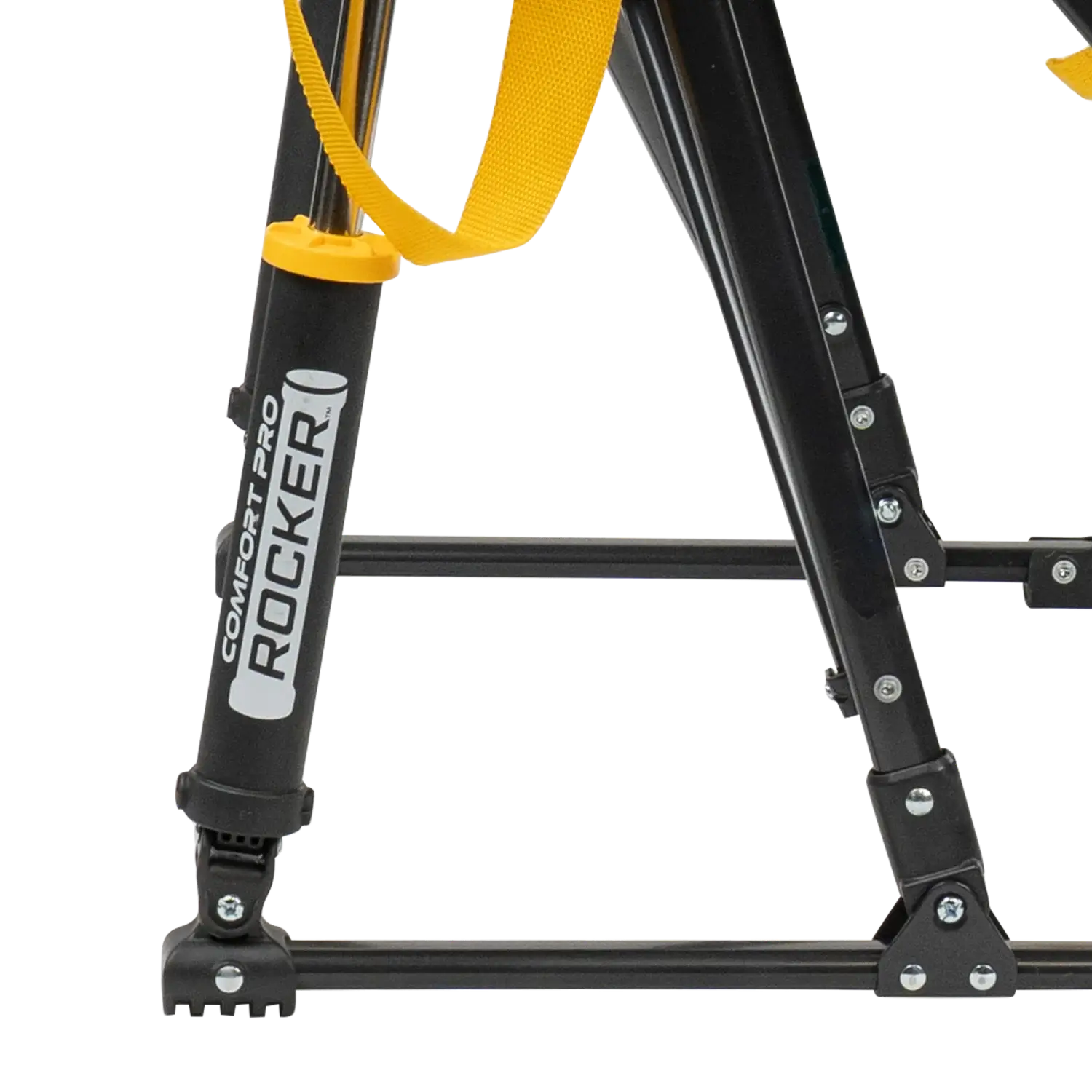 Patented Spring-Action College Comfort Pro Rocker - Iowa Hawkeyes - Choice 249 - RoadTrip Rocker Smooth Motion Camp Chair Detail