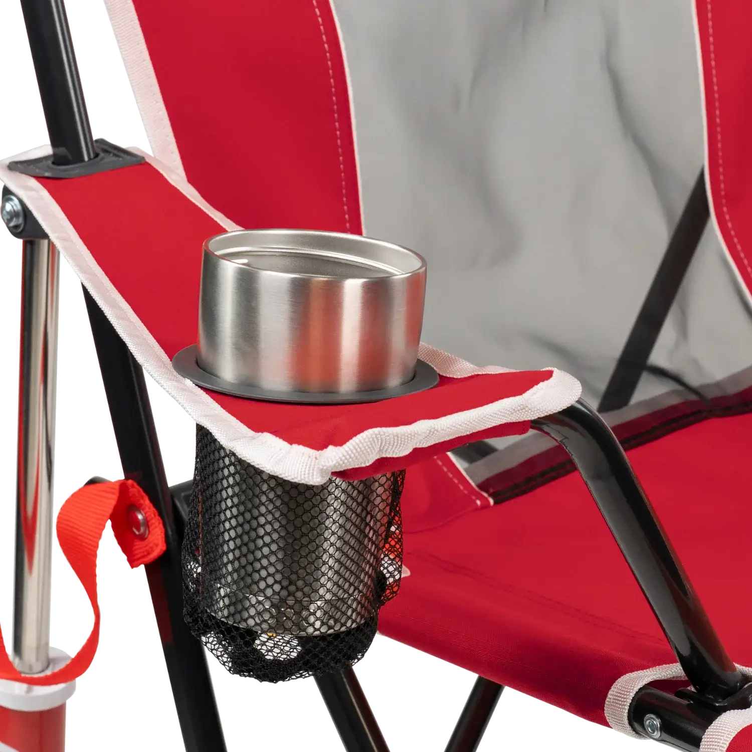 Smooth Motion College Comfort Pro Rocker - Nebraska Cornhuskers - Choice 161 - Freestyle Rocker Portable Outdoor Folding Chair Detail
