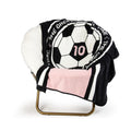 Decorative Knitted 46" x 60" Coral Fleece Throw, Polyester, Pink & Black - Super Soft Reversible Sherpa Flannel Blanket - Default Title