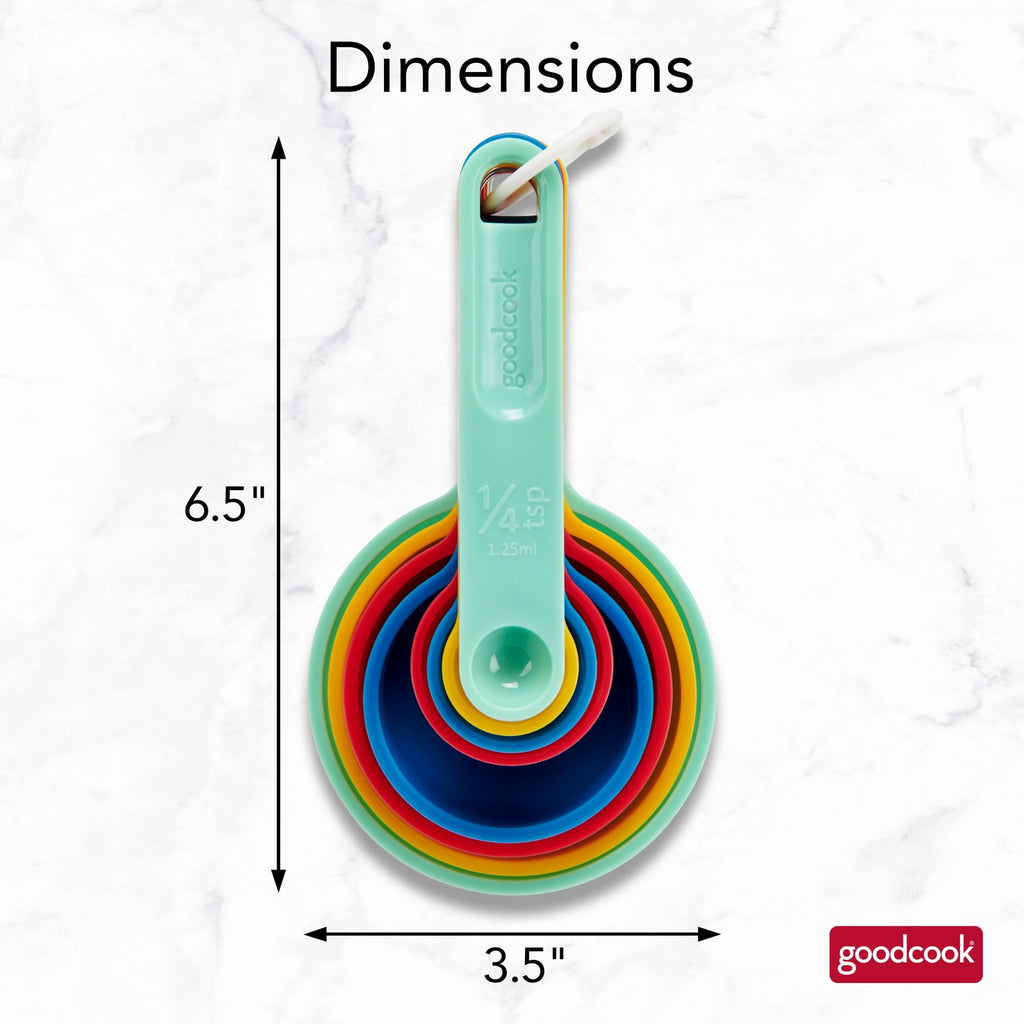 Innovative Measuring Cups And Spoons, Set Of 8 Nesting With Storage Ring - Kitchen Gadget Tool for Quick Food Prep Detail
