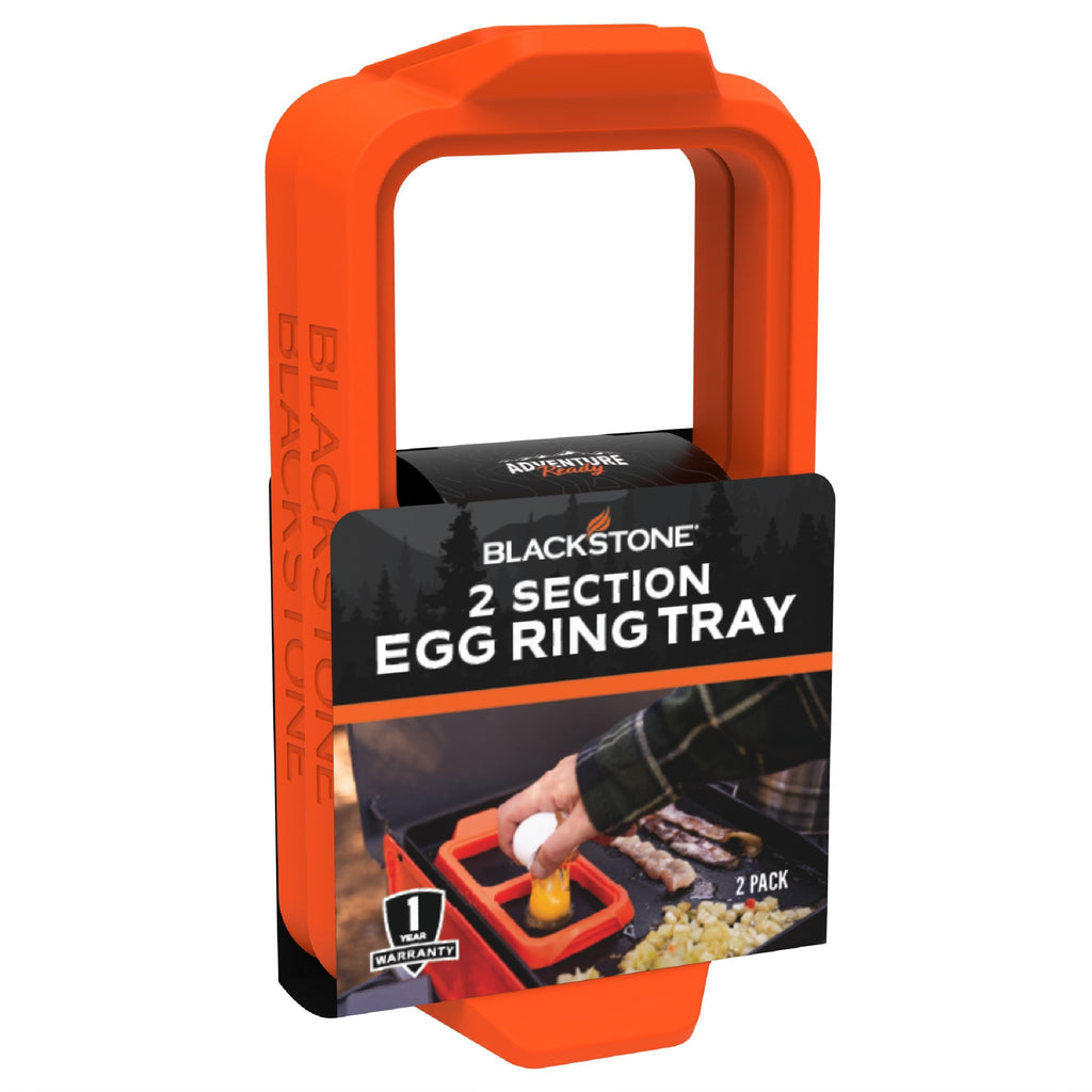 Chef-Quality Silicone Egg Ring Tray Set with Heat-Resistant Handles, 2-Piece - Multi-Purpose Hand Tool for Daily Meal Prep Detail