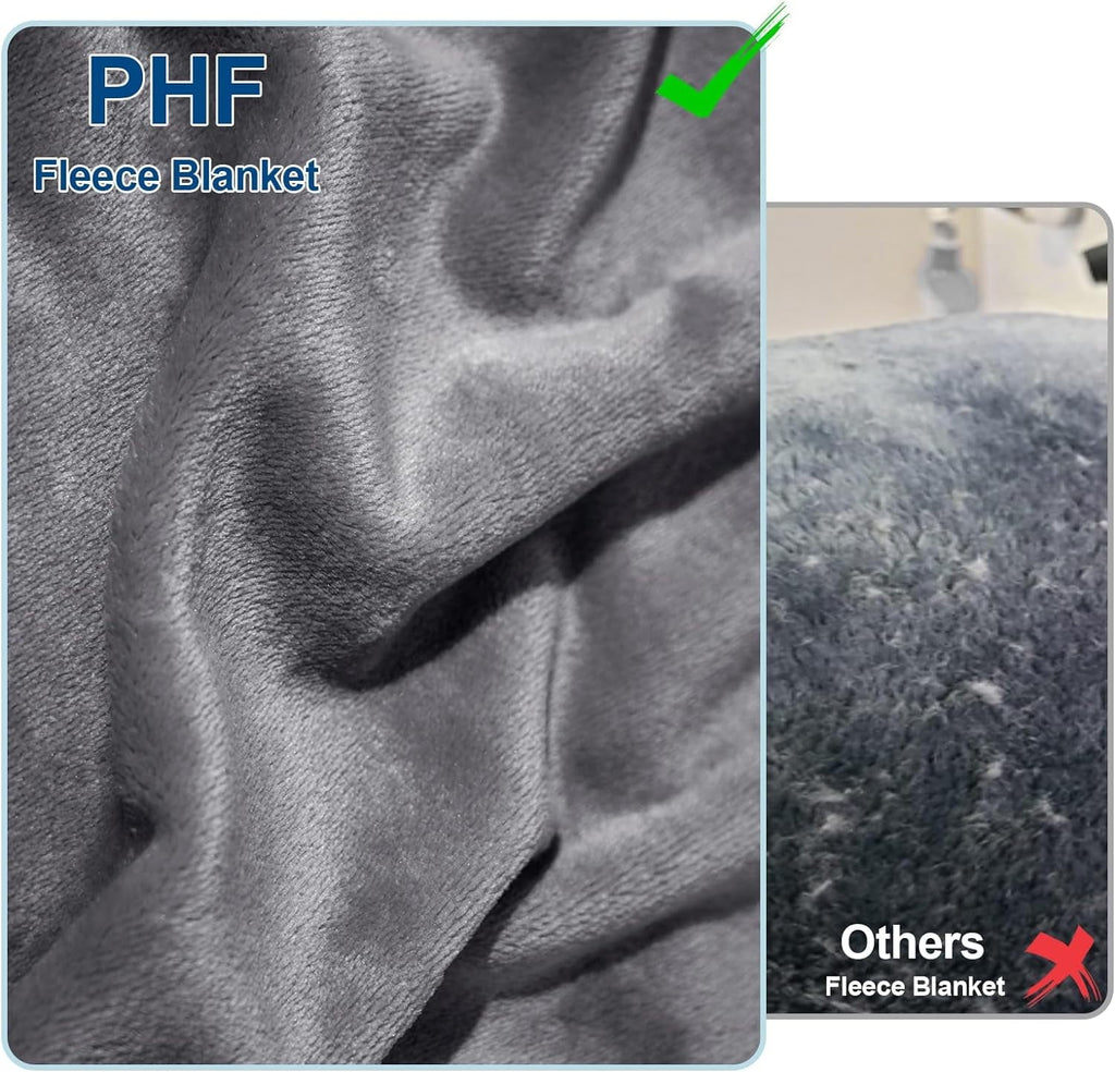 Super Soft Flannel Fleece Throw Blanket, Fuzzy Soft Lightweight Blankets for Bed, Sofa, Suitable for All Season, Grey, 50x60 inches - Lightweight Plush Warm Blanket for All Seasons Detail