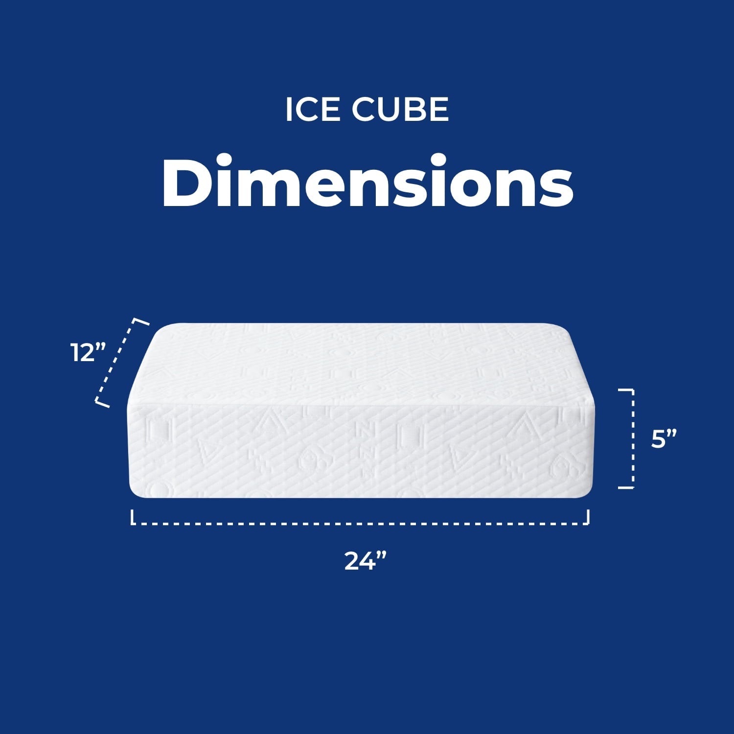 Orthopedic Support (2 pack) Ice Cube Cooling Memory Foam Bed Pillow (1 Count) - Hotel Quality Plush Sleeping Pillows Detail