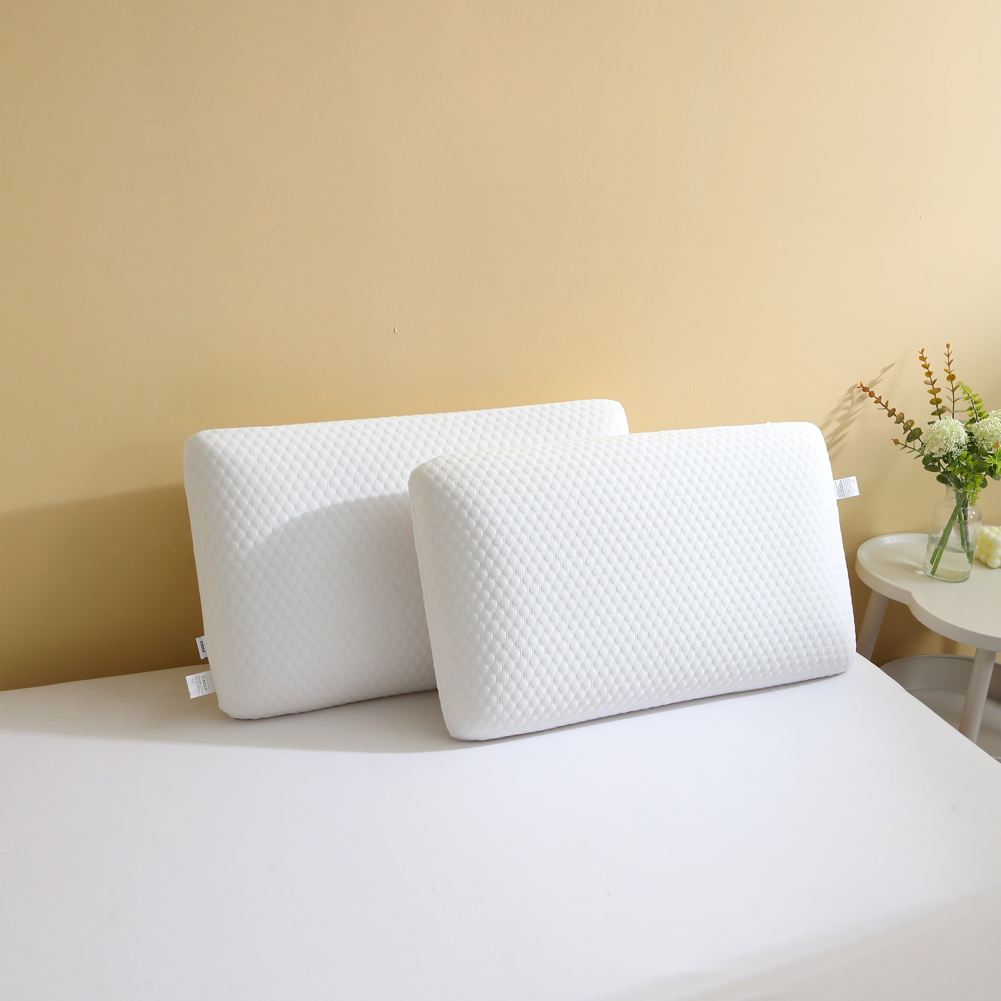 Ergonomic Memory Foam Memory Foam Bed Pillows, Pillow for Side and Back Sleeper, Pillow for Neck Pain Relief, Washable Removable Cover, Sof... - Decorative Throw Pillow Cushion for Sofa & Bed Detail