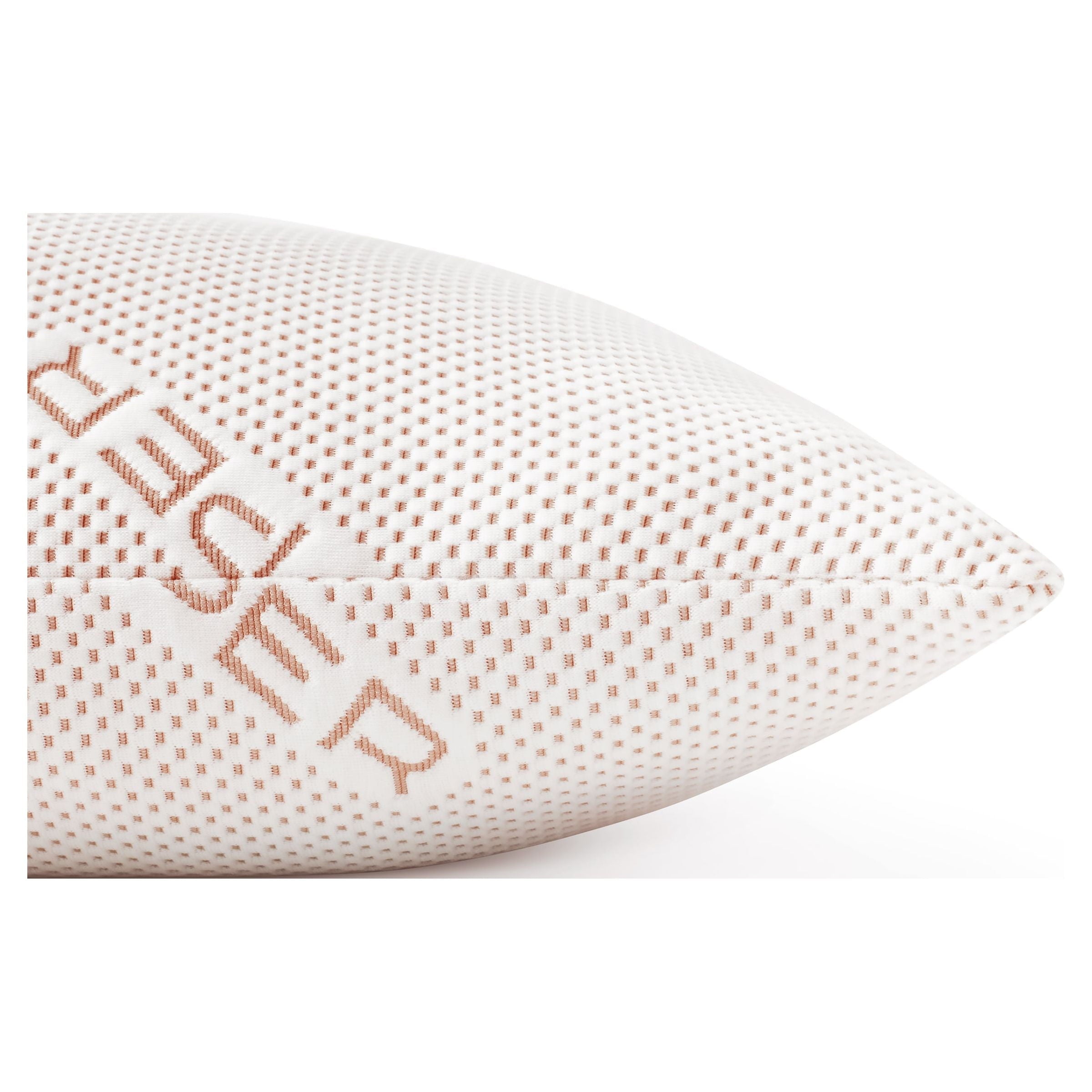 Decorative Plump Copperloft King Bed Pillow, 2 Pack, Hypoallergenic - Orthopedic Shredded Foam Bed Pillow Set Detail