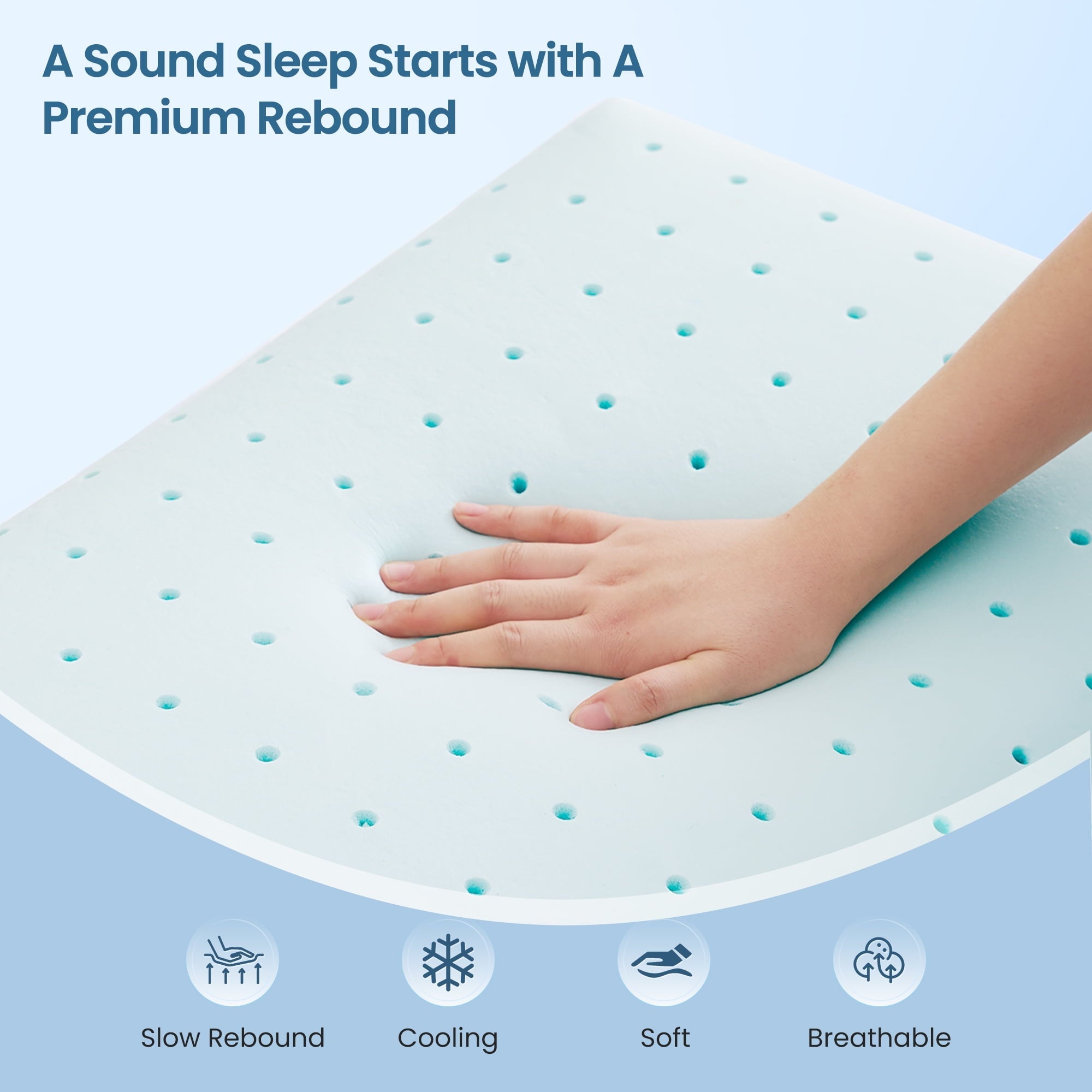 Decorative Plump Gel Memory Foam Pillow for Bed, Adjustable Height Bed Pillow with 0.8" Removable Insert, Ergonomic Neck Support for S... - Ergonomic Memory Foam Pillow for Neck Pain Support Detail