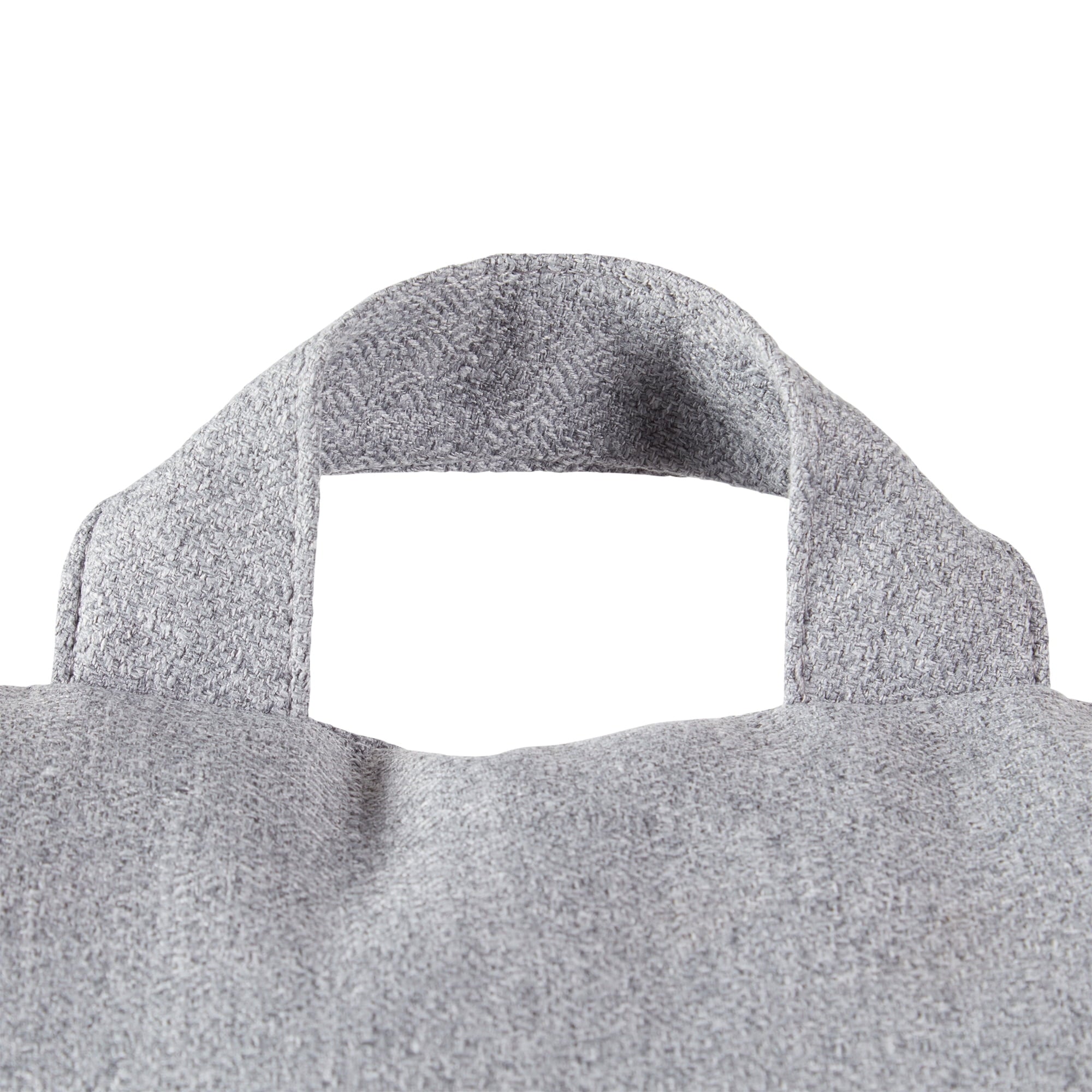 Orthopedic Support Jumbo Cement Gray Polyester Bed Rest Pillow - Decorative Throw Pillow Cushion for Sofa & Bed Detail