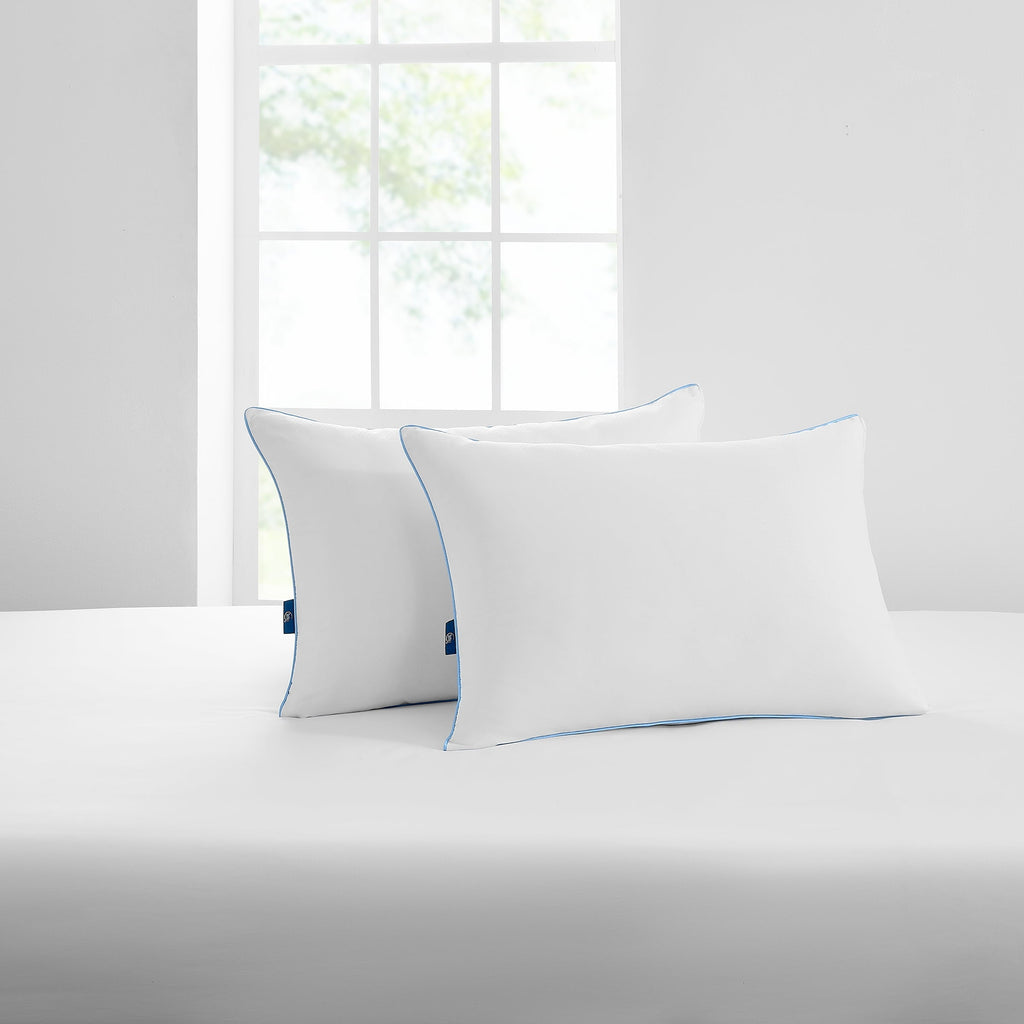 Orthopedic Support Cool Nites Bed Pillow, Standard/Queen, 2 Pack - Orthopedic Shredded Foam Bed Pillow Set Detail