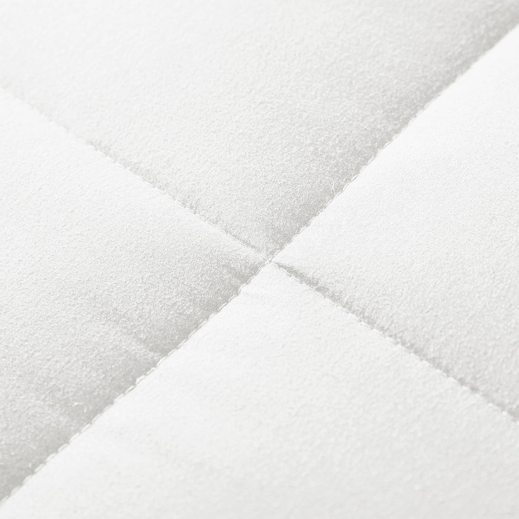 All-Season Queen Comforter Set White, 3-Piece Solid Comforter Duvet Insert with Corner Tabs, Lightweight Bedding Down Alternativ... - Hypoallergenic Ultra-Fluffy Quilt for Winter Detail