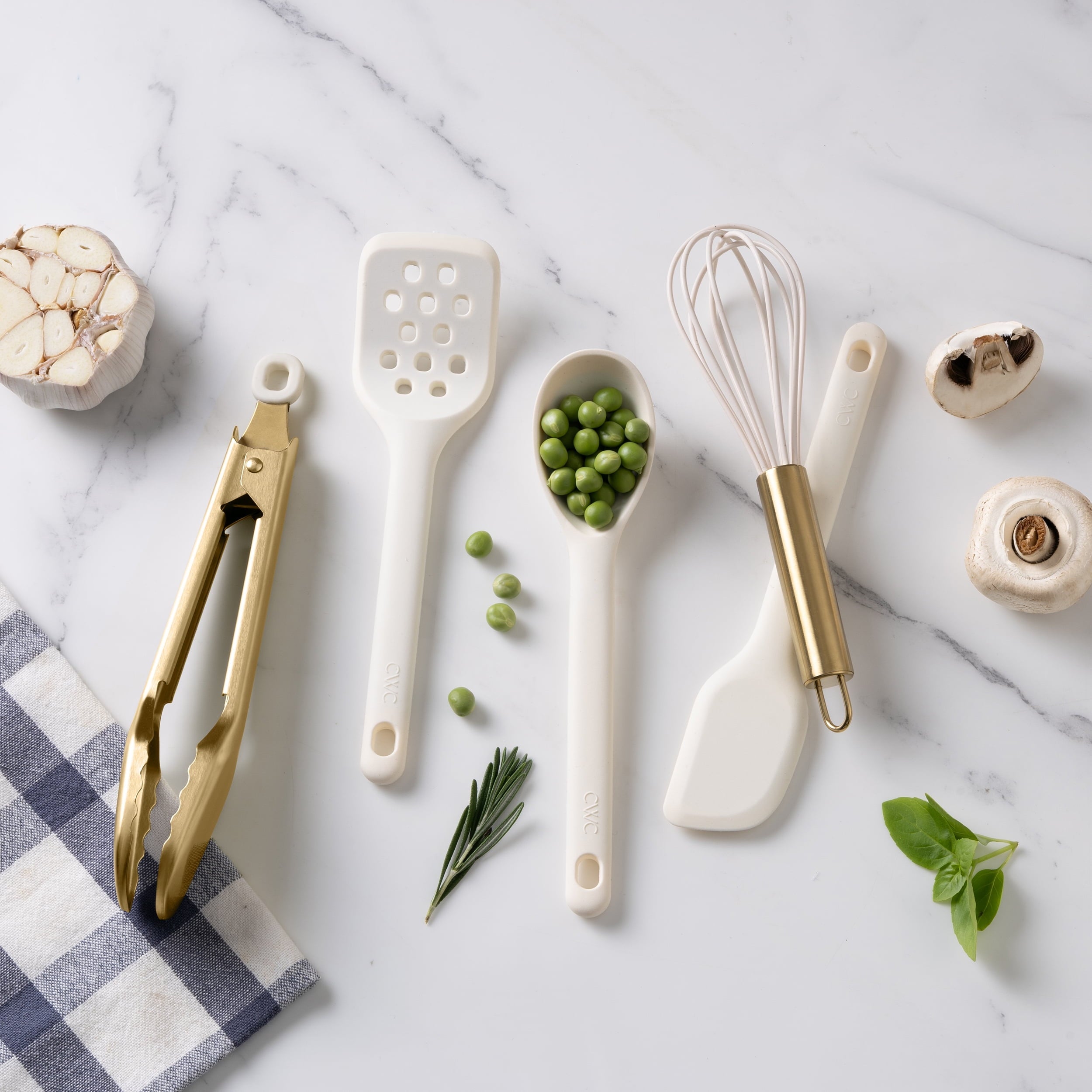 Non-Stick Safe 5-Piece Mini Silicone Utensil Set Durable & Nonstick Safe - Durable Turner & Ladle Utensil Set for Home Chefs Detail