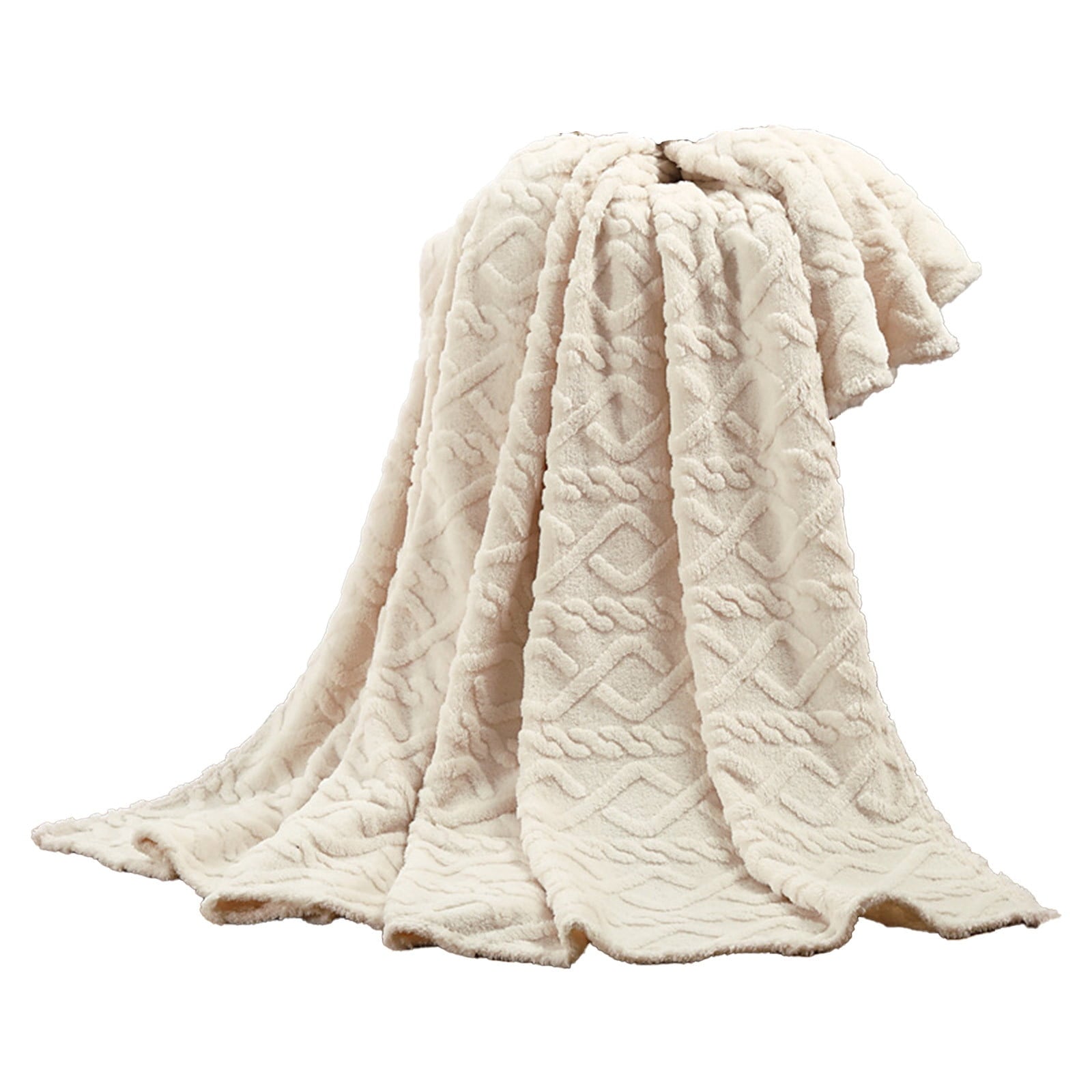 Super Soft Flannel Clearance Under $5 Throw Blanket, Super Soft Warm Solid Color Thicken Flannel Blankets, Microfiber Machine Washable f... - Lightweight Plush Warm Blanket for All Seasons Detail