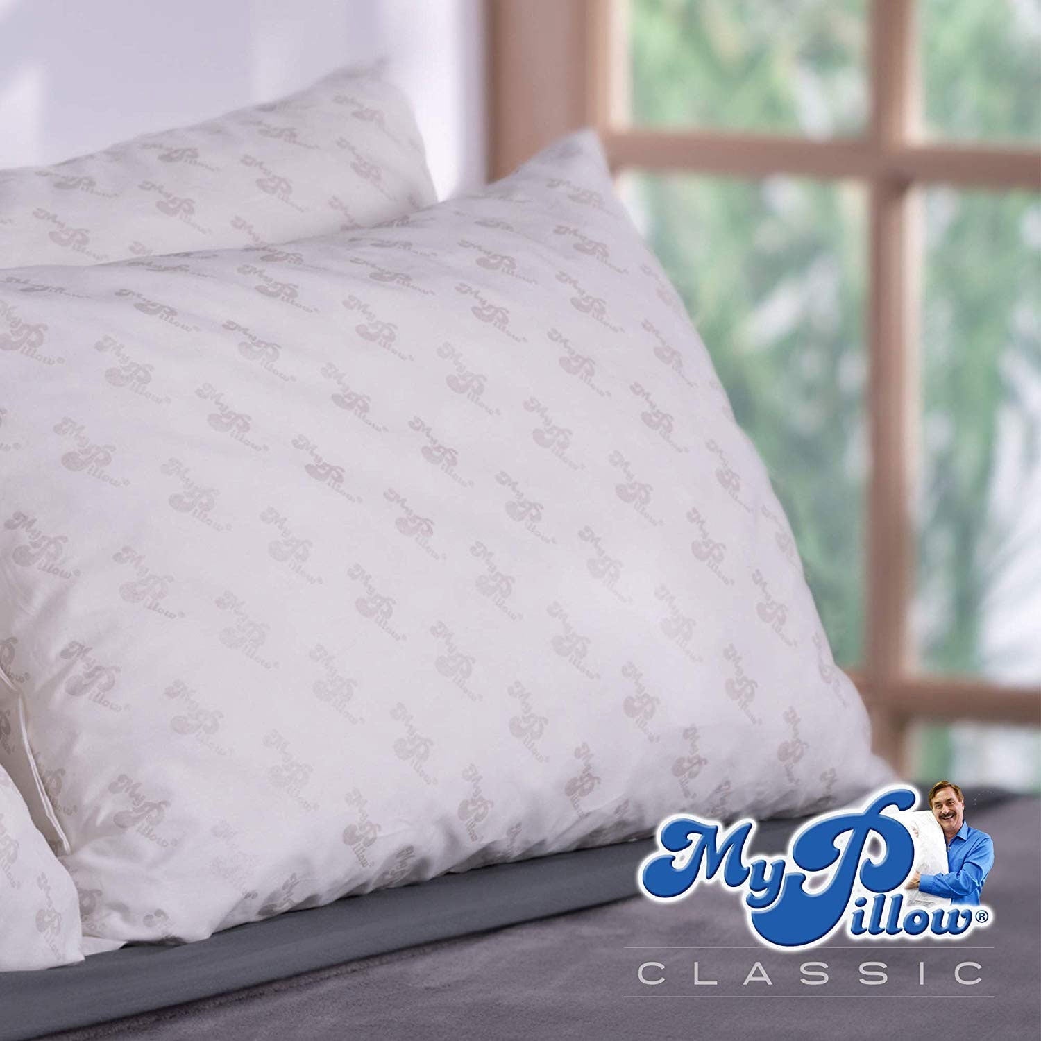 Fluffy Shredded Foam King Sized Bed Deep Sleep Pillow, Green Firm Fill - Orthopedic Shredded Foam Bed Pillow Set Detail