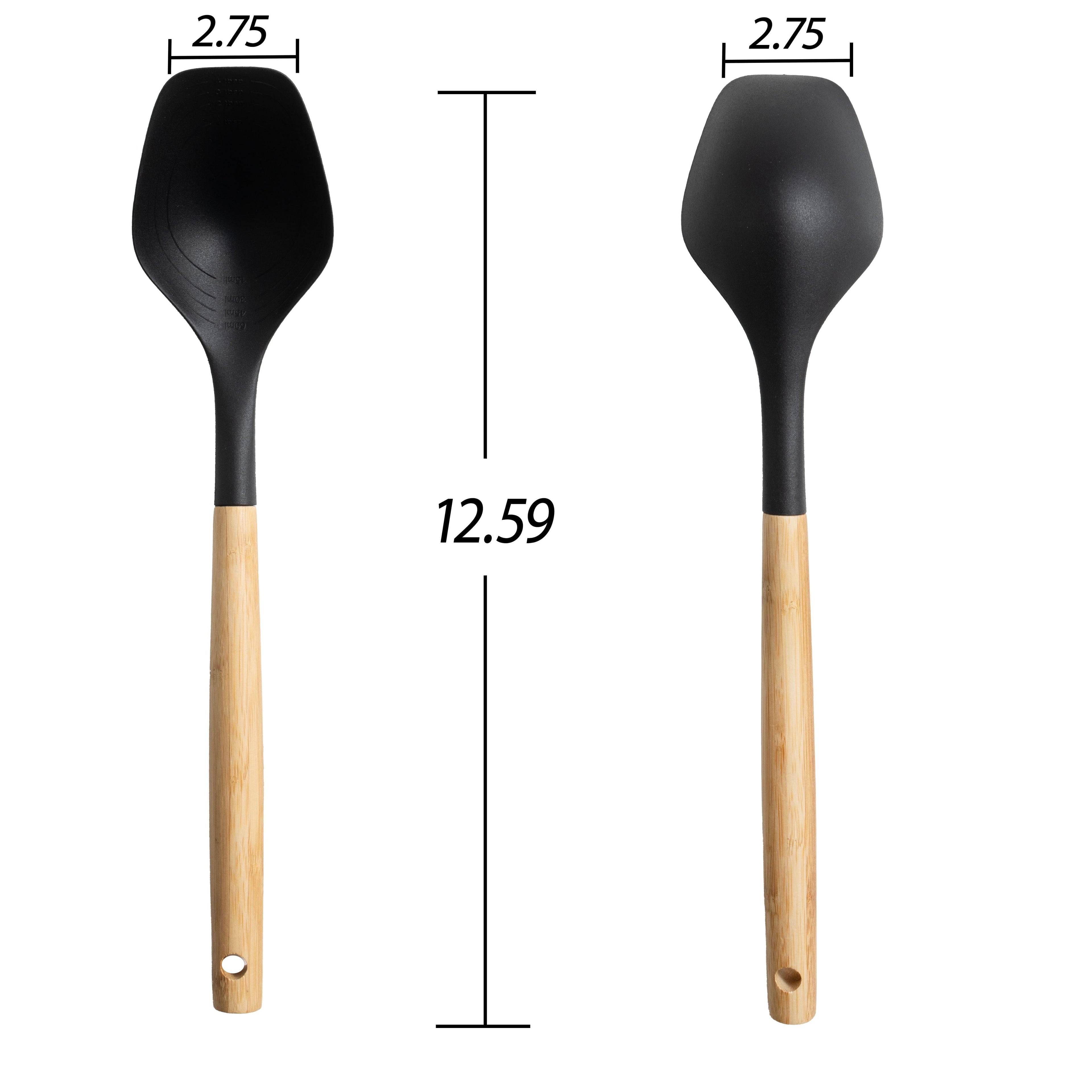 Durable Steel with Bamboo Handle, Ideal for Cooking , 13in L - Heavy Duty Stainless Steel Kitchen Shears Detail