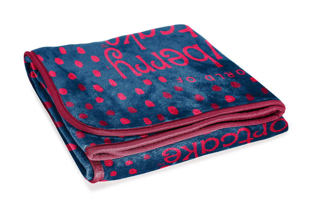 Cozy Fleece Strawberry Shortcake Berry Meadows 46" x 60" Coral Fleece Throw Blanket, Kids, Polyester, Navy - Cozy Fleece Throw Blanket for Couch & Bed Detail