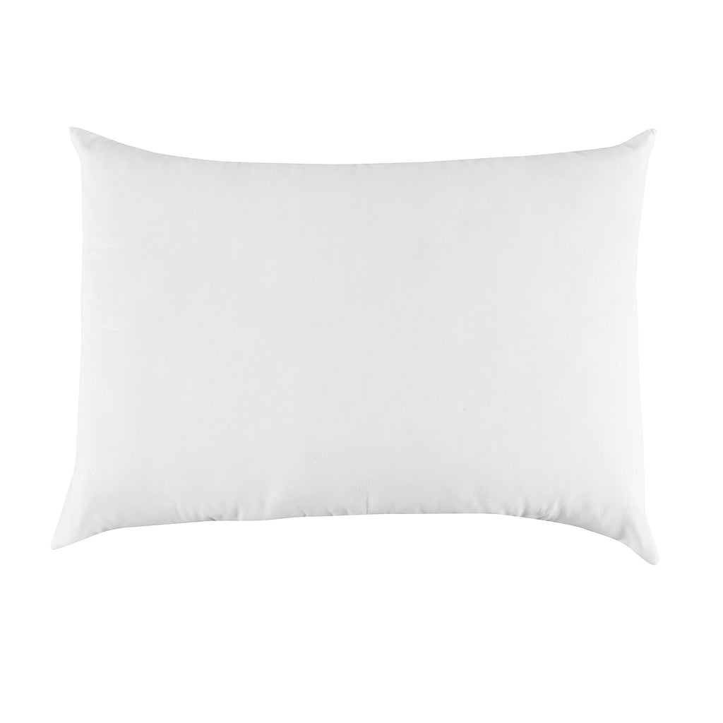 Hotel Collection Cotton Fresh Bed Pillow, S/Q, White- 2 Pack Antimicrobial Allergy Defense Fabric - Orthopedic Shredded Foam Bed Pillow Set Detail