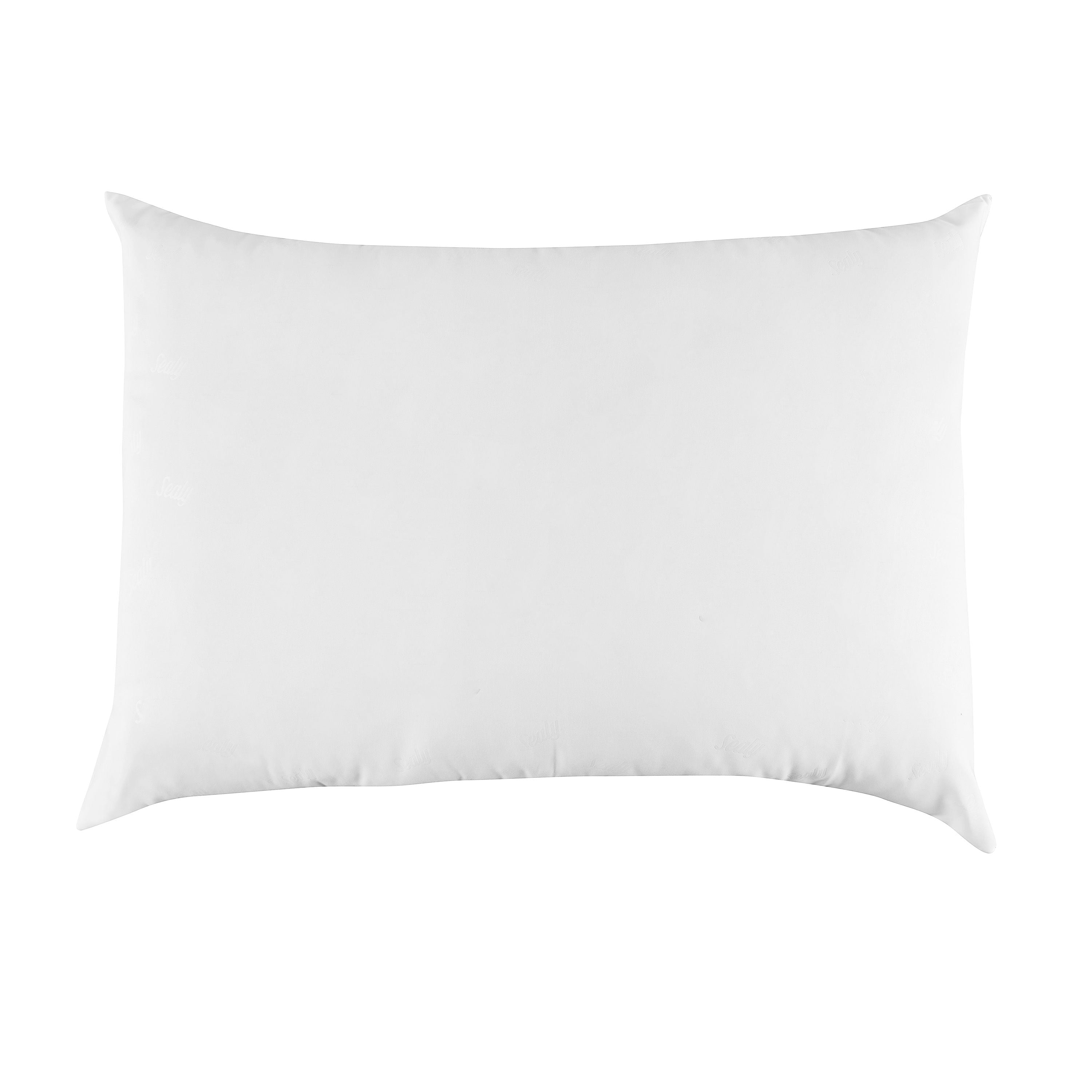 Hotel Collection Cotton Fresh Bed Pillow, S/Q, White- 2 Pack Antimicrobial Allergy Defense Fabric - Orthopedic Shredded Foam Bed Pillow Set Detail