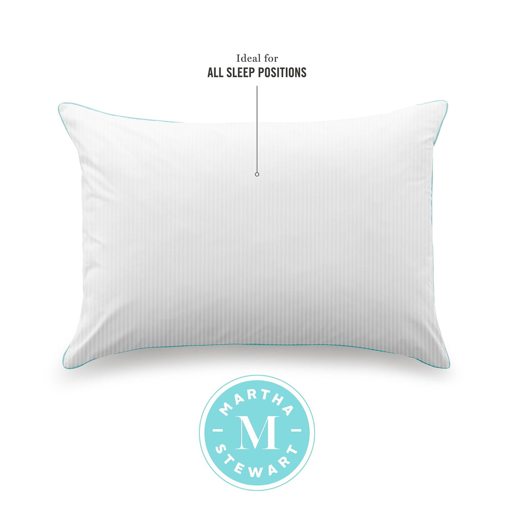 Fluffy Shredded Classic Stripe Bed Pillows Standard / Queen Size Set Of 2, Enhanced Loft Plush Pillow for All Sleep Positions, 20" x ... - Decorative Throw Pillow Cushion for Sofa & Bed Detail