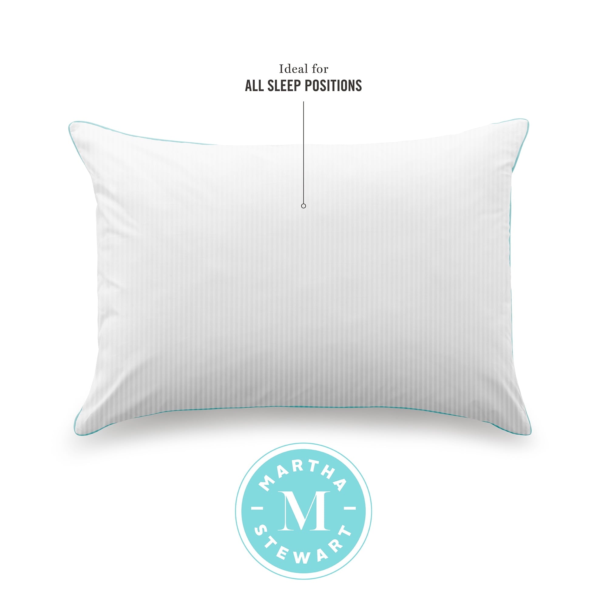 Fluffy Shredded Classic Stripe Bed Pillows Standard / Queen Size Set Of 2, Enhanced Loft Plush Pillow for All Sleep Positions, 20" x ... - Decorative Throw Pillow Cushion for Sofa & Bed Detail