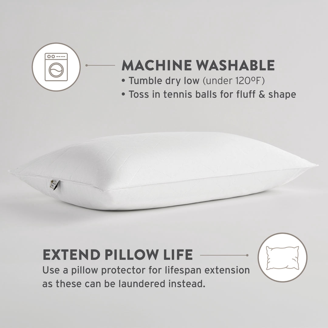 Fluffy Shredded Sahara Nights | Stomach & Back Sleeper Pillow for Adults | , 100% Cotton Case, Gel Fiber Fill | Soft, Machine Washabl... - Orthopedic Shredded Foam Bed Pillow Set Detail