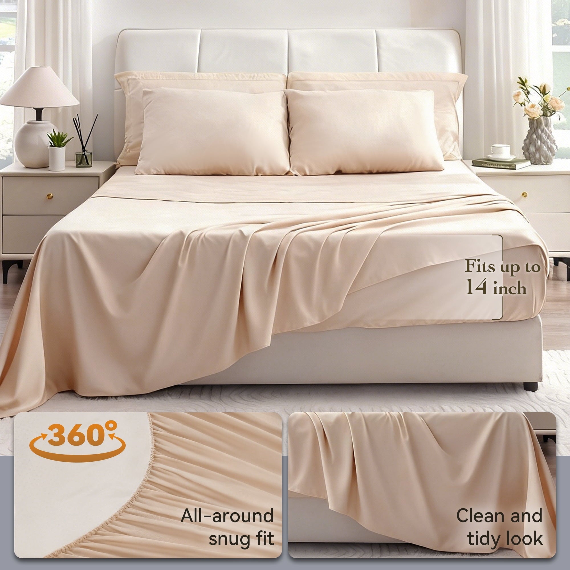 Hypoallergenic Cloud Twin Comforter Set 5 Pieces,Bed in a Bag, Bedding Set with Comforter,Fitted Sheet,Flat Sheet,Pillowcase, All Season - Luxurious Quilted Duvet Cover Set Detail