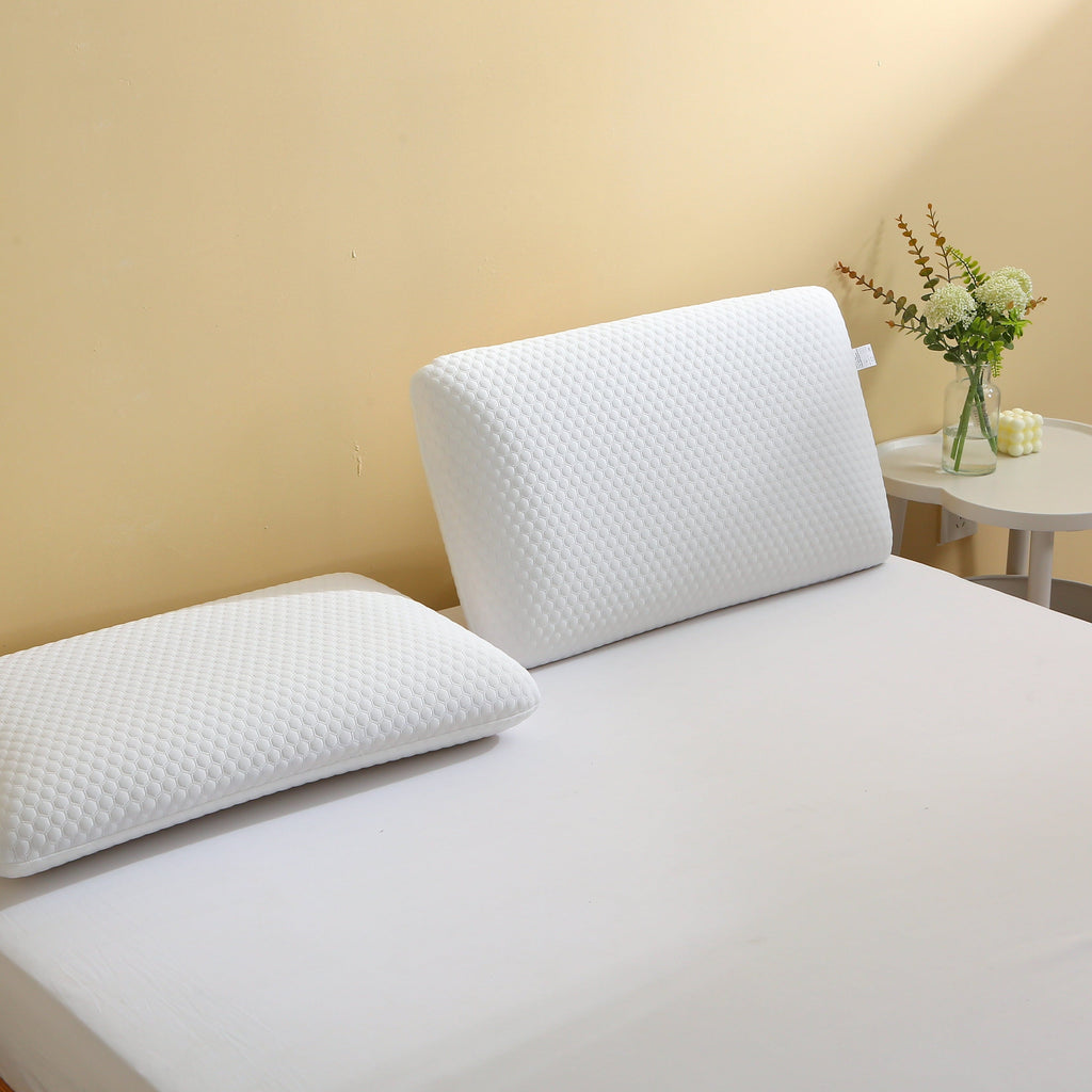 Ergonomic Memory Foam Memory Foam Bed Pillows, Pillow for Side and Back Sleeper, Pillow for Neck Pain Relief, Washable Removable Cover, Sof... - Decorative Throw Pillow Cushion for Sofa & Bed Detail