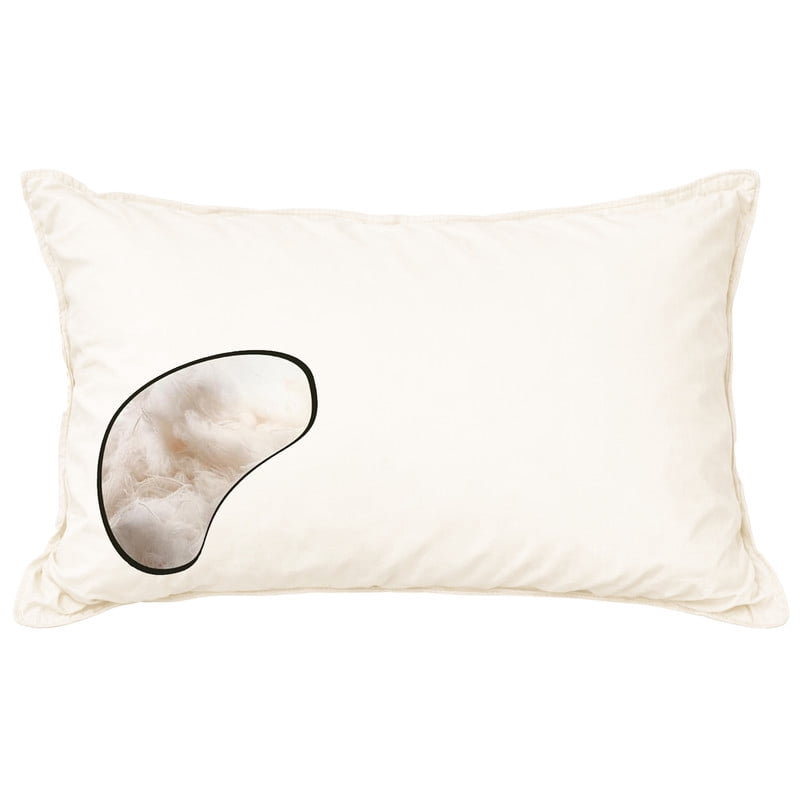 Orthopedic Support 100% Organic Cotton Pillow with Organic Cotton Cover - GOTS CERTIFIED - Adjustable Loft, Head Neck Pain Relief, Back ... - Orthopedic Shredded Foam Bed Pillow Set Detail