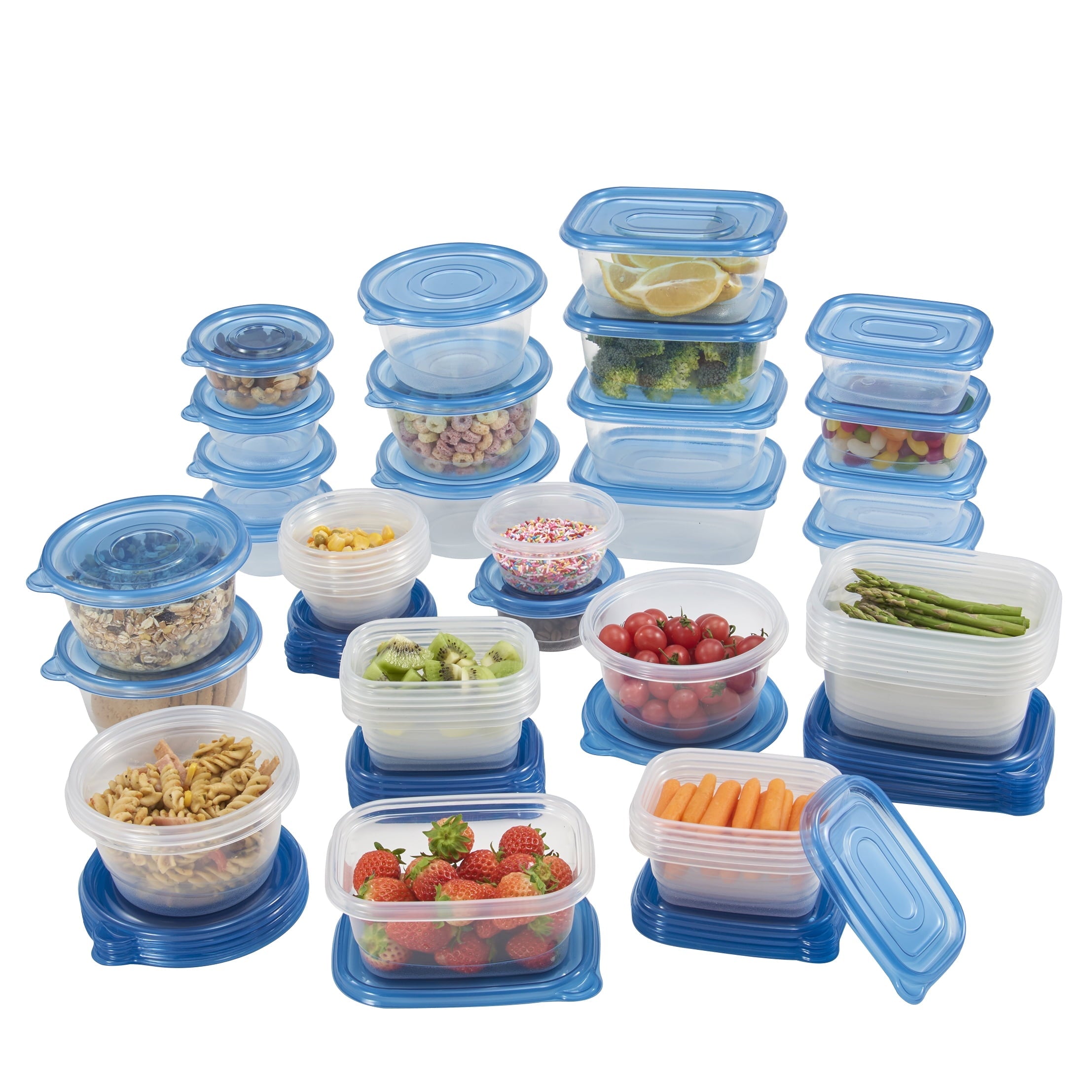 Whimsical Doughnut 92pc Plastic Food Storage Container set, Ideal Use for Refrigeration Storage and Organization,... - Squishy Dohnut Sweet Treat Shaped Stress Toy Detail