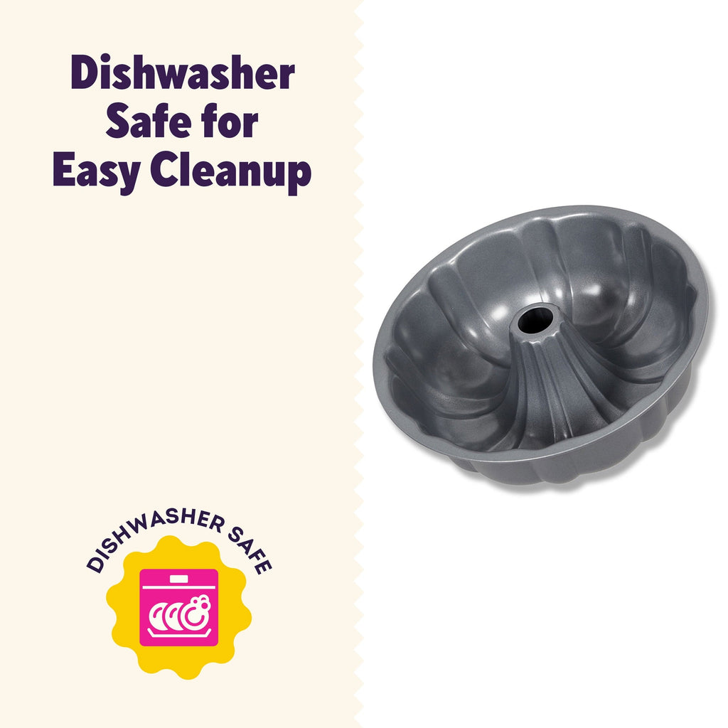 Innovative Everyday Non-Stick Bundt Cake Pan 9.51" Fluted Tube Baking Pan, Packaging May Vary - Multi-Functional Manual Food Chopper & Slicer Detail