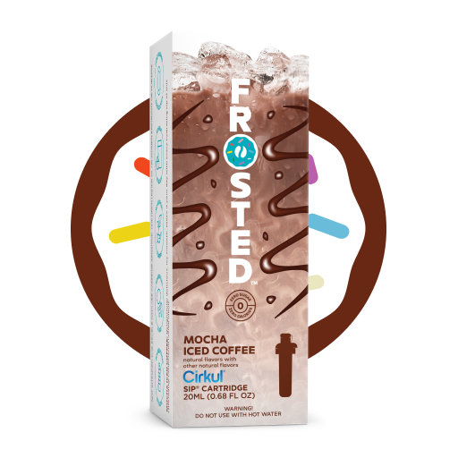 Natural Fruit Flavored Frosted Mocha Iced Coffee J5FU - Zero-Calorie Multi-Flavor Sip Pods for Water Bottle - Default Title