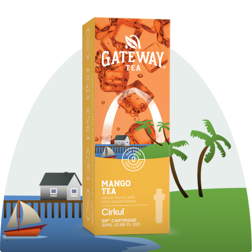 Natural Fruit Flavored Gateway Mango Tea AQB7 - Sugar-Free Fruit Flavor Cartridge Refill - Default Title