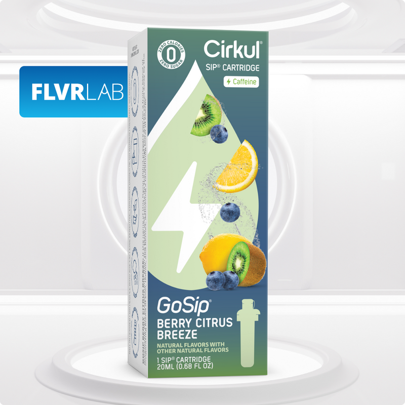 Refreshing Electrolyte GoSip Berry Citrus Breeze 2YHA - Sugar-Free Fruit Flavor Cartridge Refill Detail